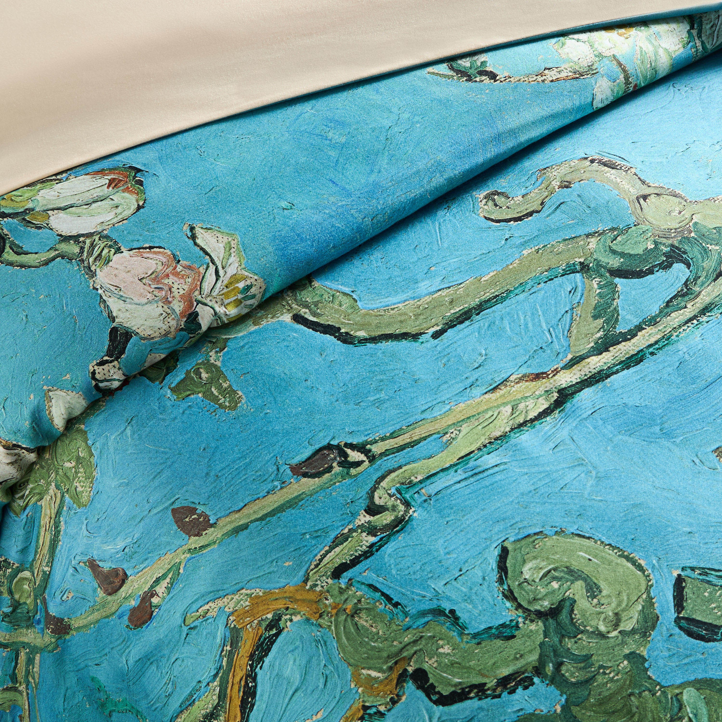 Van Gogh Almond Blossom Cotton 3-Piece King Duvet Cover Set - 220x230 cm-household-bedding-duvetandcovers-duvetcovers-image-4