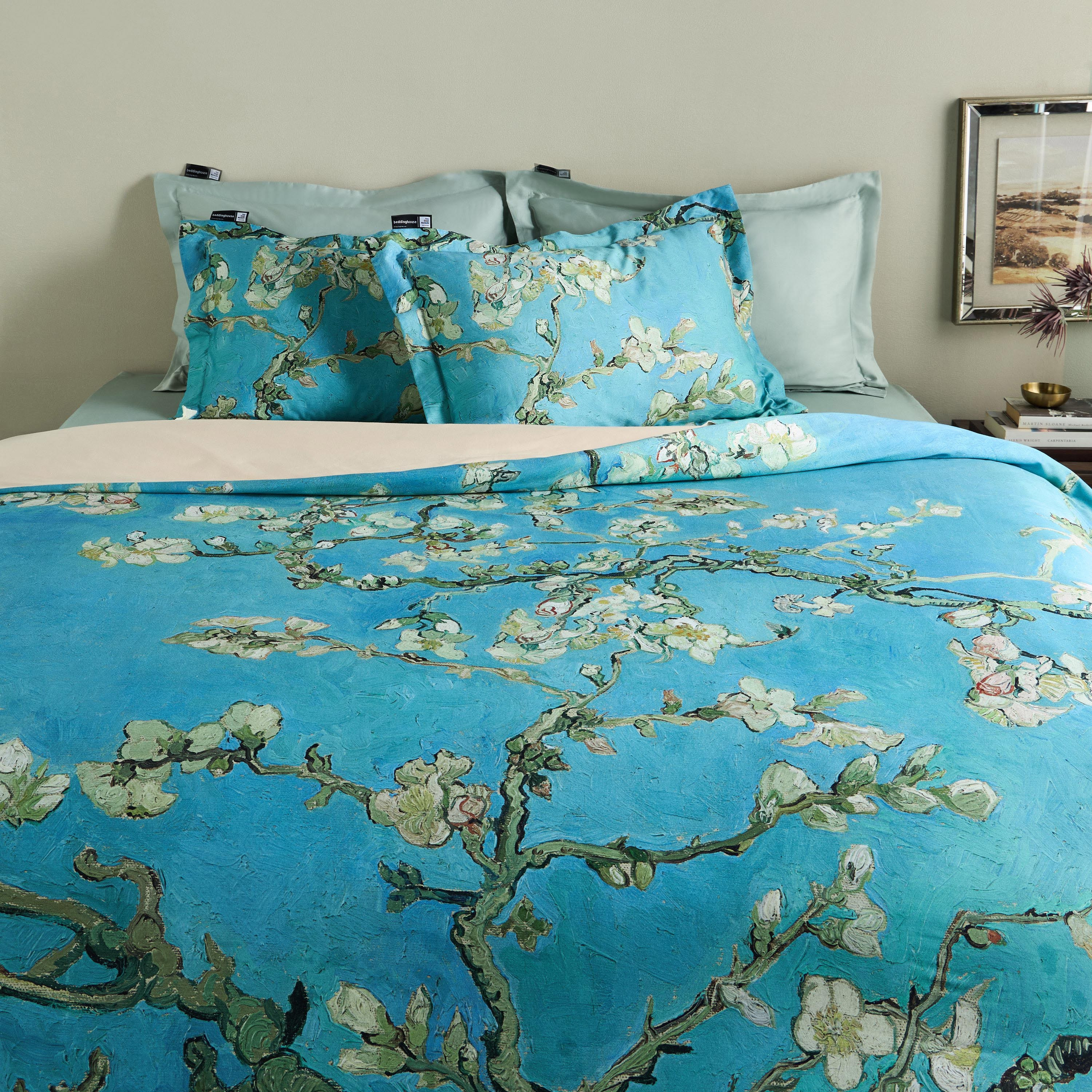 Van Gogh Almond Blossom Cotton 3-Piece Super King Duvet Cover Set - 220x260 cm-household-bedding-duvetandcovers-duvetcovers-image-2