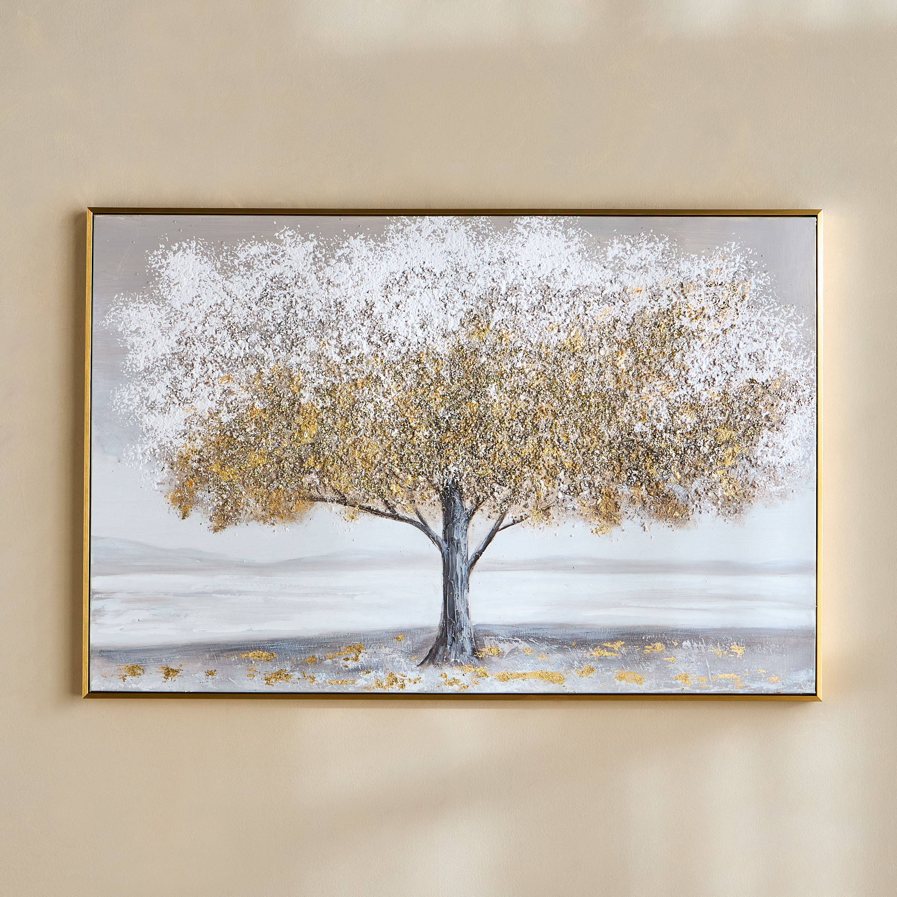 زينة حائط كانفاس مؤطرة بألوان زيتية - ثالاسا- 120x80 سم-household-walldecorandmirrors-wallart-image-1