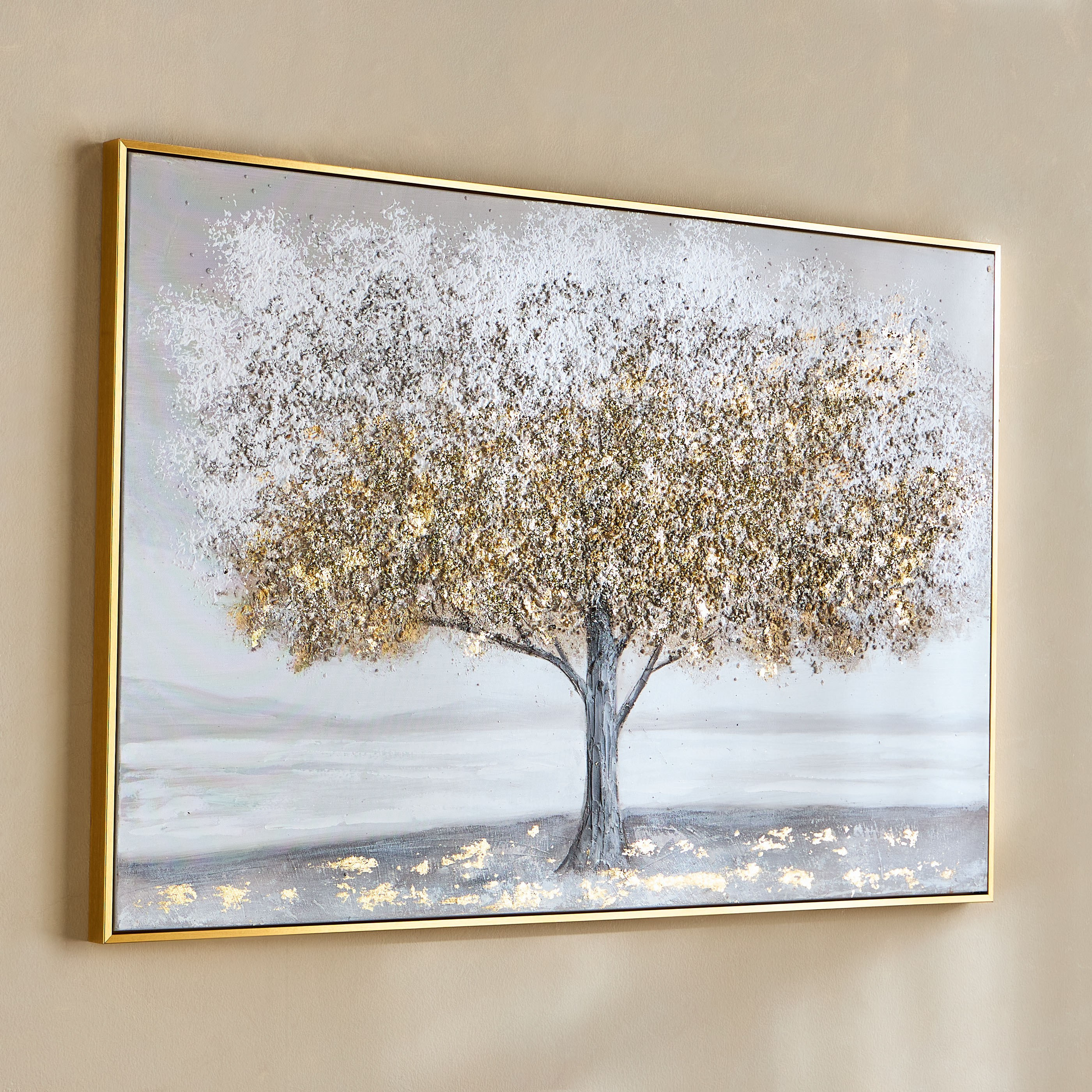 زينة حائط كانفاس مؤطرة بألوان زيتية - ثالاسا- 120x80 سم-household-walldecorandmirrors-wallart-image-2
