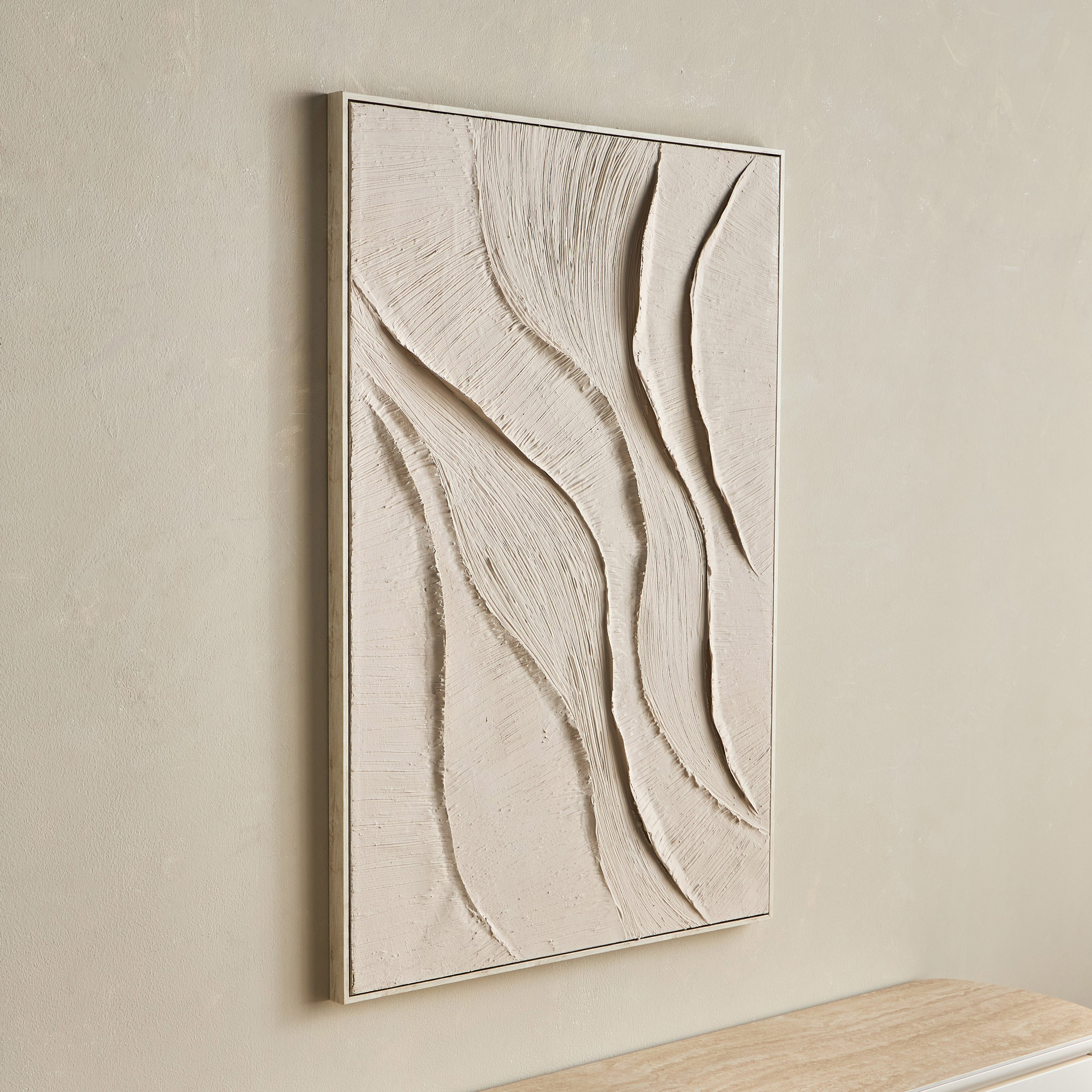 زينة حائط كانفاس مؤطرة بألوان زيتية - نوران- 80x120 سم-household-walldecorandmirrors-wallart-image-2