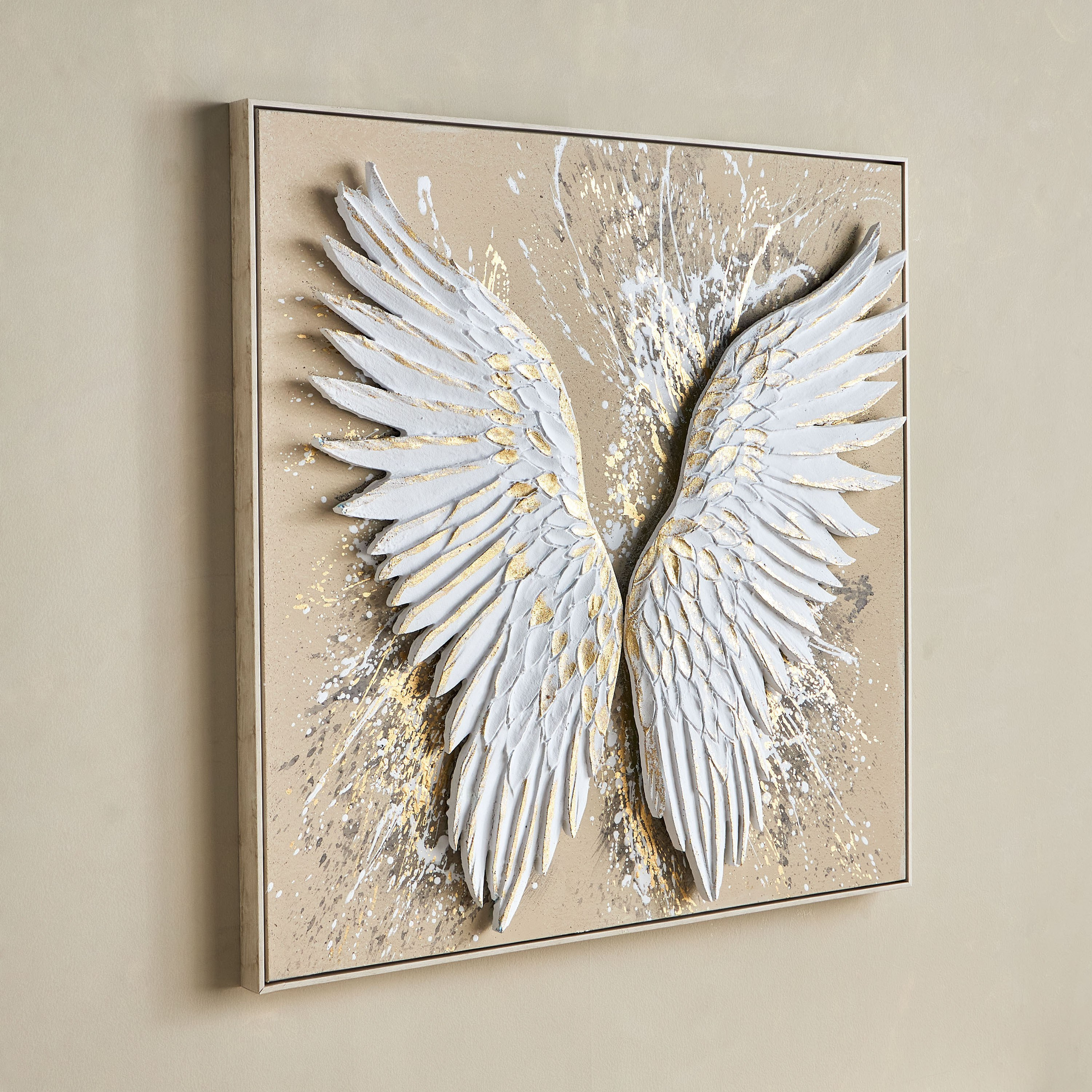 Elysia Framed Oil Painting Canvas LED Wall Art - 100x100 cm-household-walldecorandmirrors-wallart-image-3