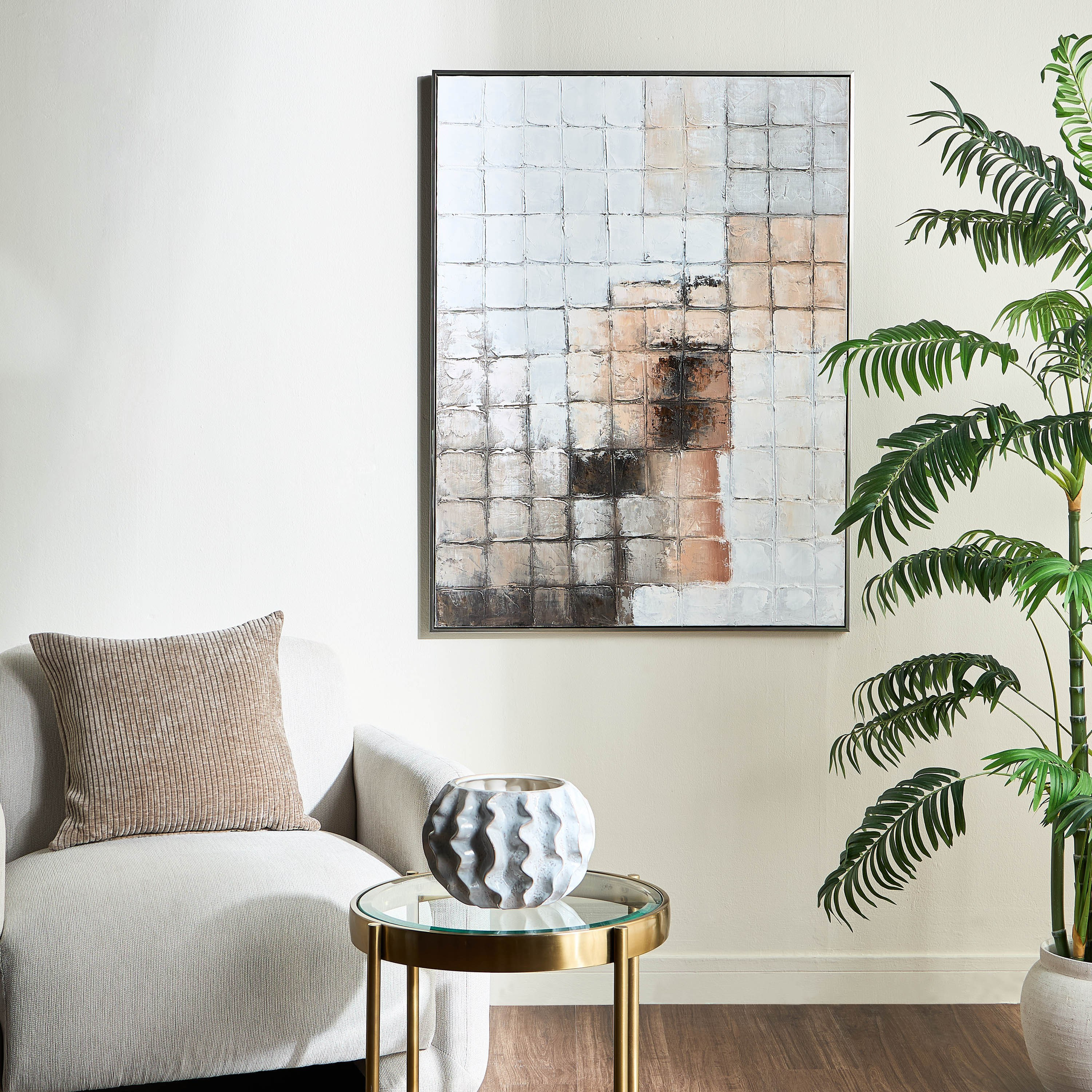 زينة حائط كانفاس مؤطرة بألوان زيتية - ليوكاديا- 90x120 سم-household-walldecorandmirrors-wallart-image-3
