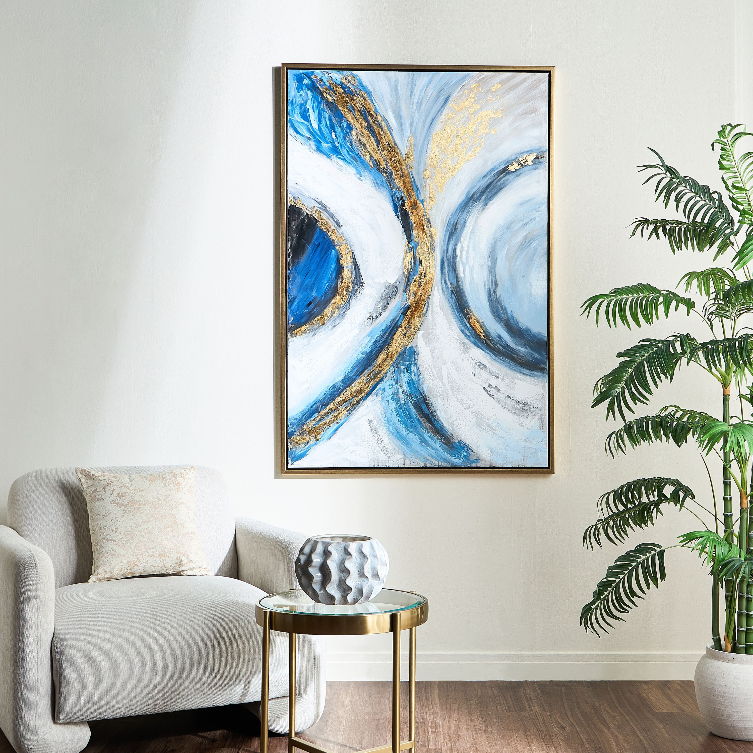 Ziyad Oil Painting Framed Canvas Wall Art - 100x150 cm-household-walldecorandmirrors-wallart-image-3