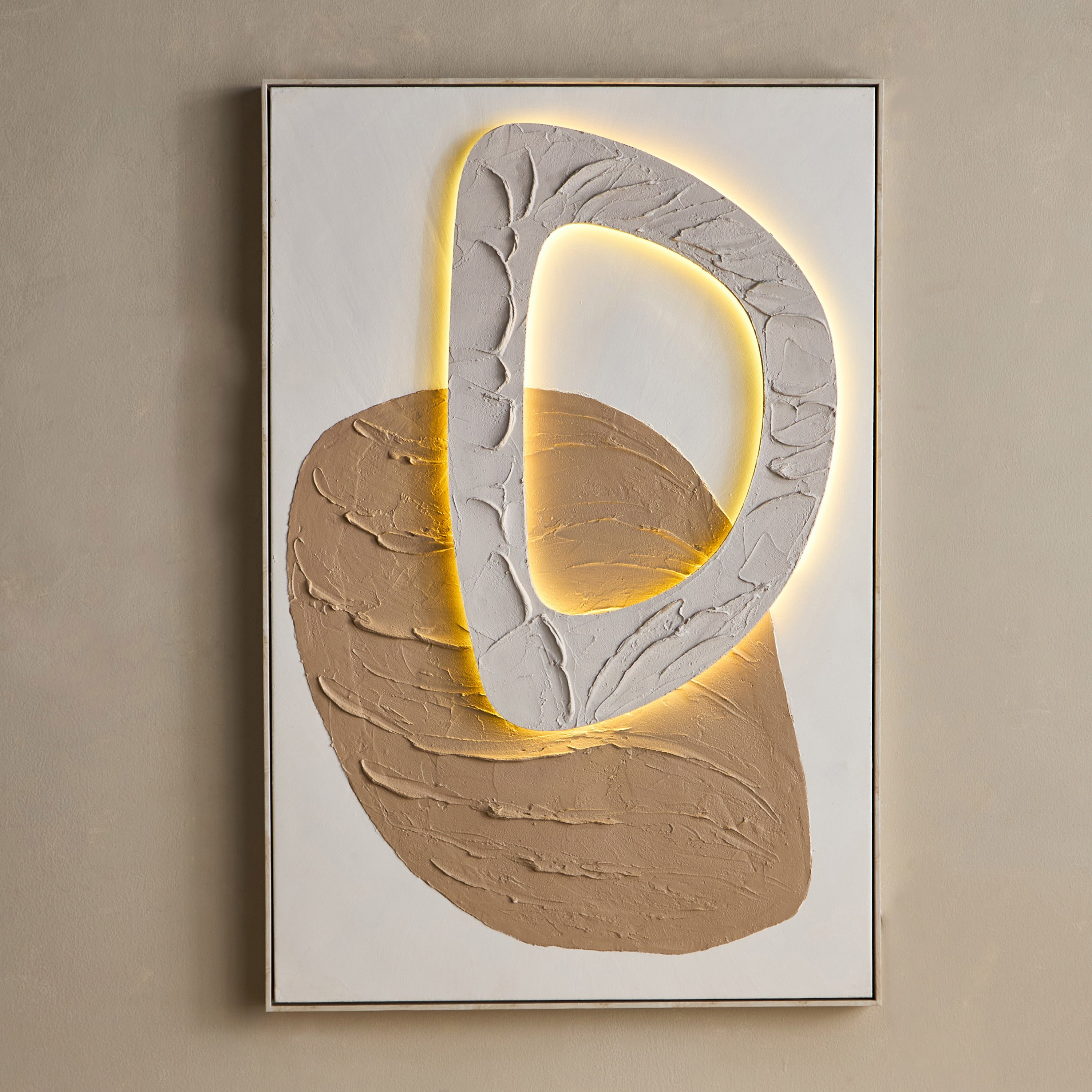 لوحة زيتية مؤطرة بكانفاس ليد زينة حائط - 80x120 سم-household-walldecorandmirrors-wallart-image-2