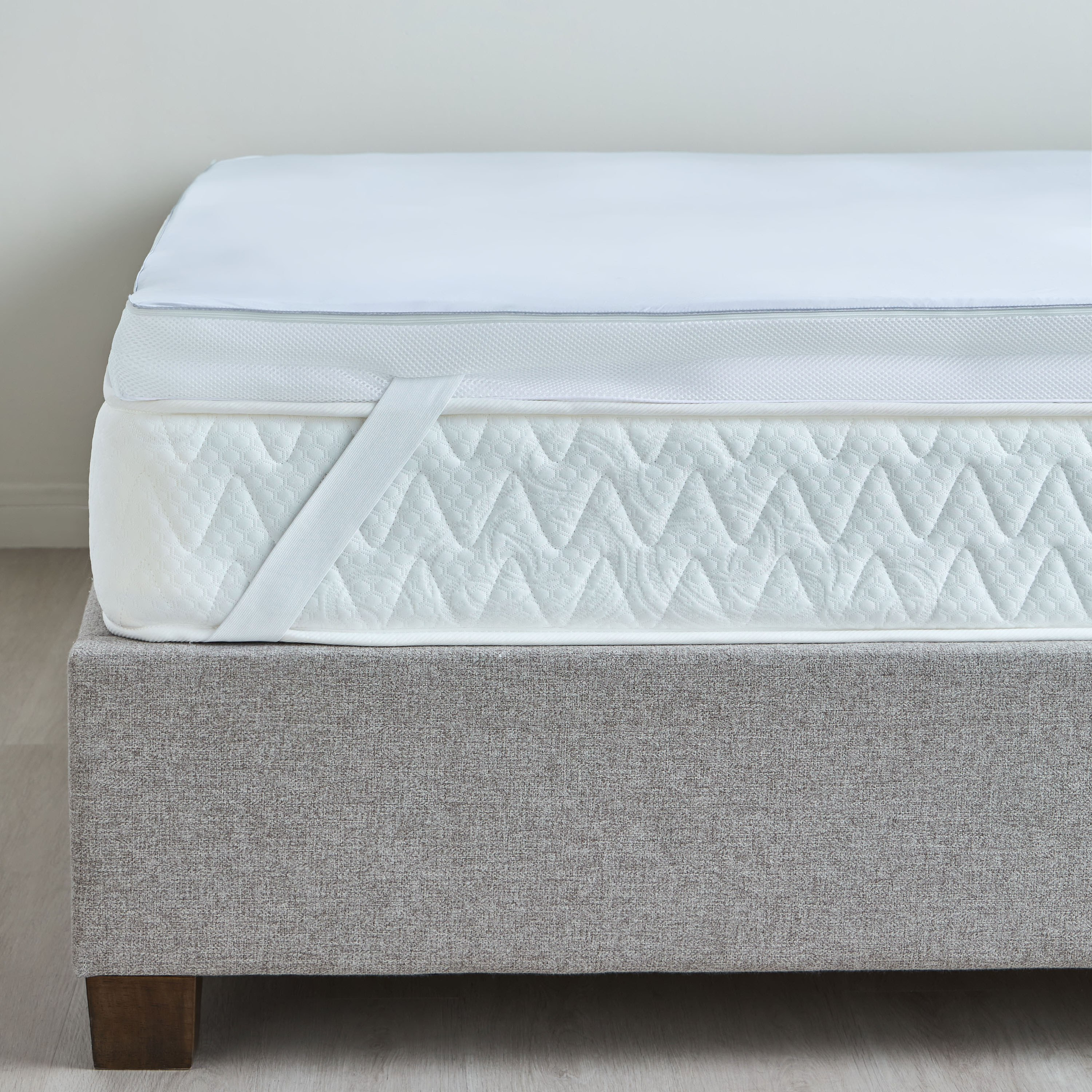 Hybrid Single Memory Foam Mattress Topper - 120x200+8 cm