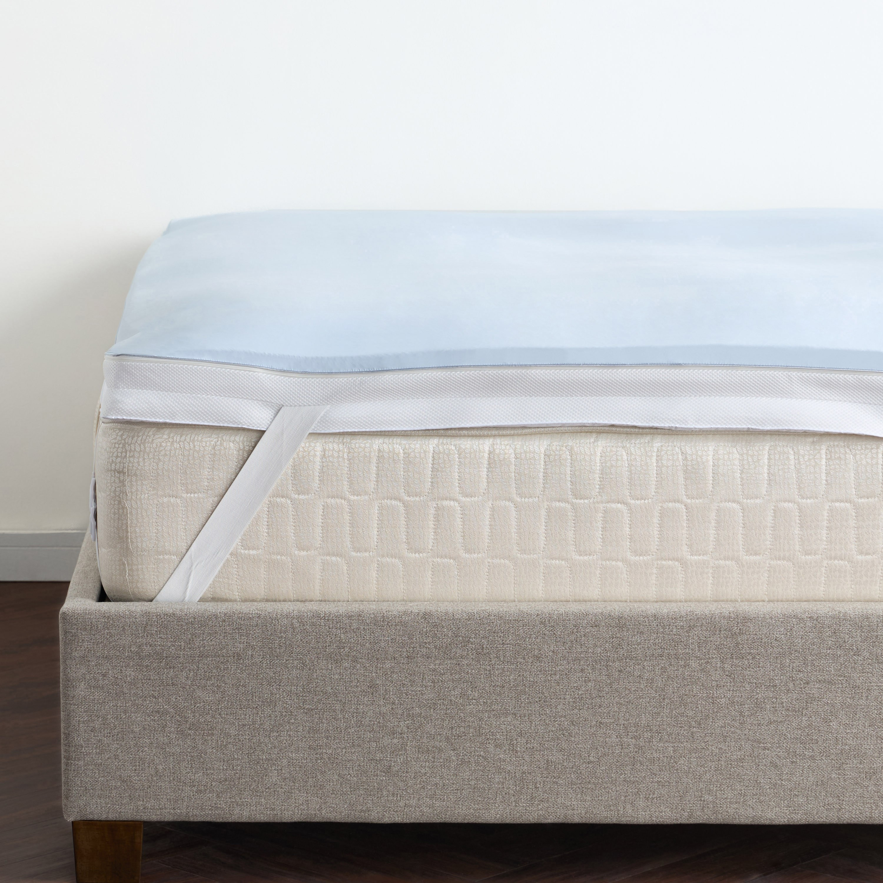 Hybrid Queen Memory Foam Mattress Topper - 160x200+8 cm-household-bedding-mattresstoppersandprotectors-mattresstoppers-image-1