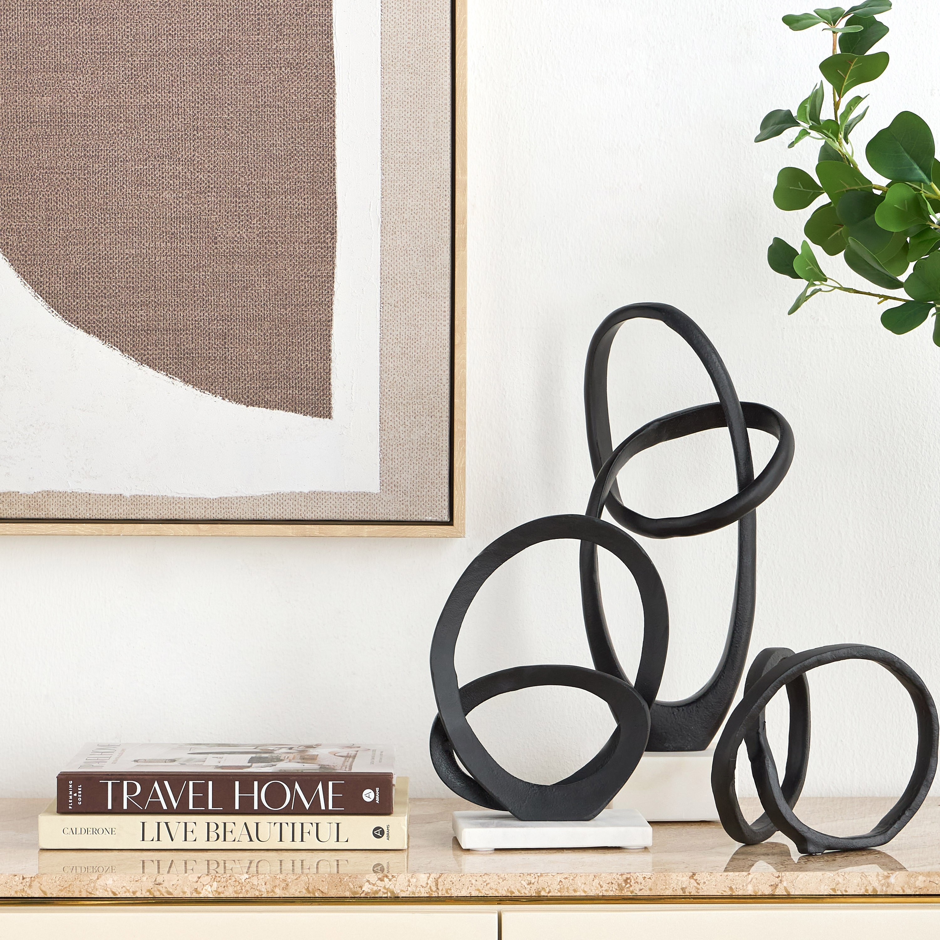 قطعة ديكور حلقية - زاندر - 20x13x15 سم-household-decor-decorativeobjectsandsculptures-image-3