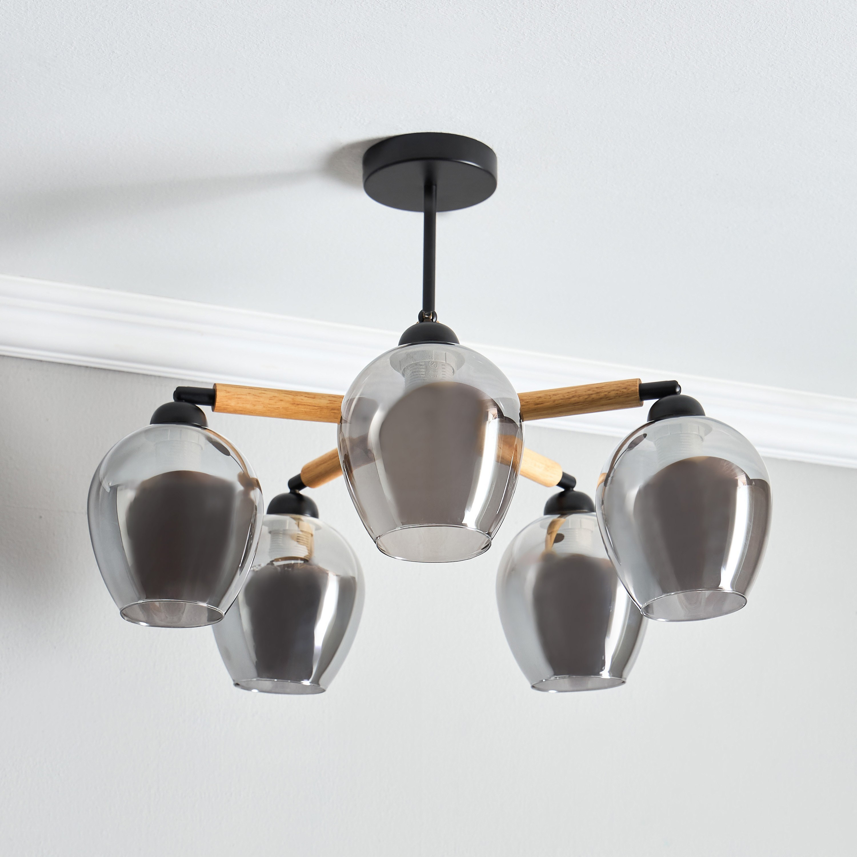 Luca 5-Light Glass Chandelier-household-lighting-ceilinglamps-chandeliers-image-1