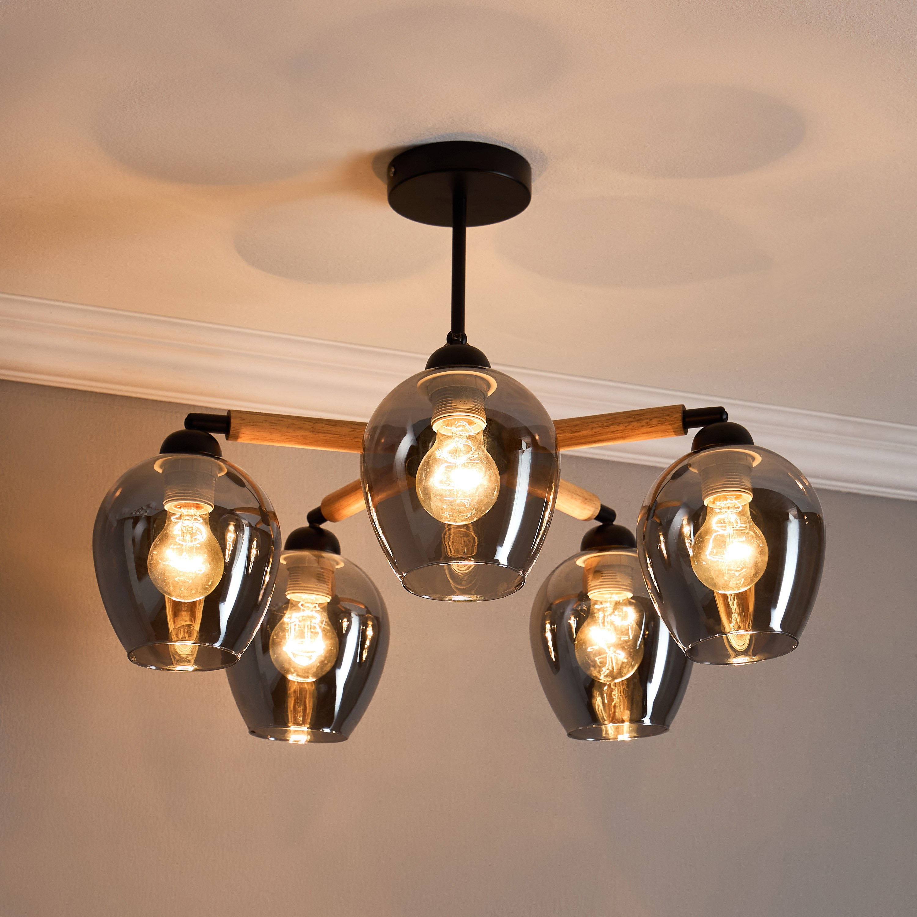Luca 5-Light Glass Chandelier-household-lighting-ceilinglamps-chandeliers-image-2