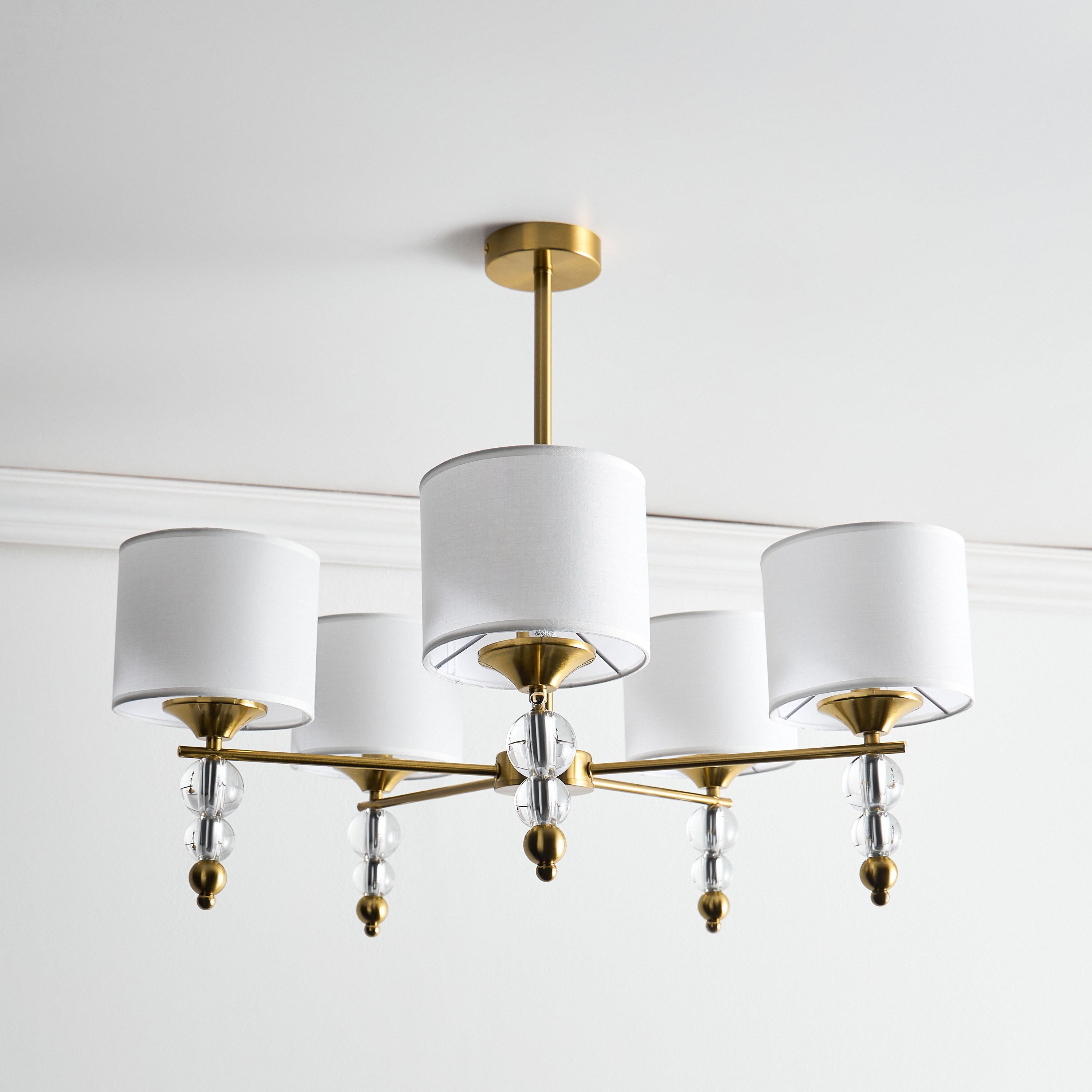 Gem 5-Light Glass Chandelier