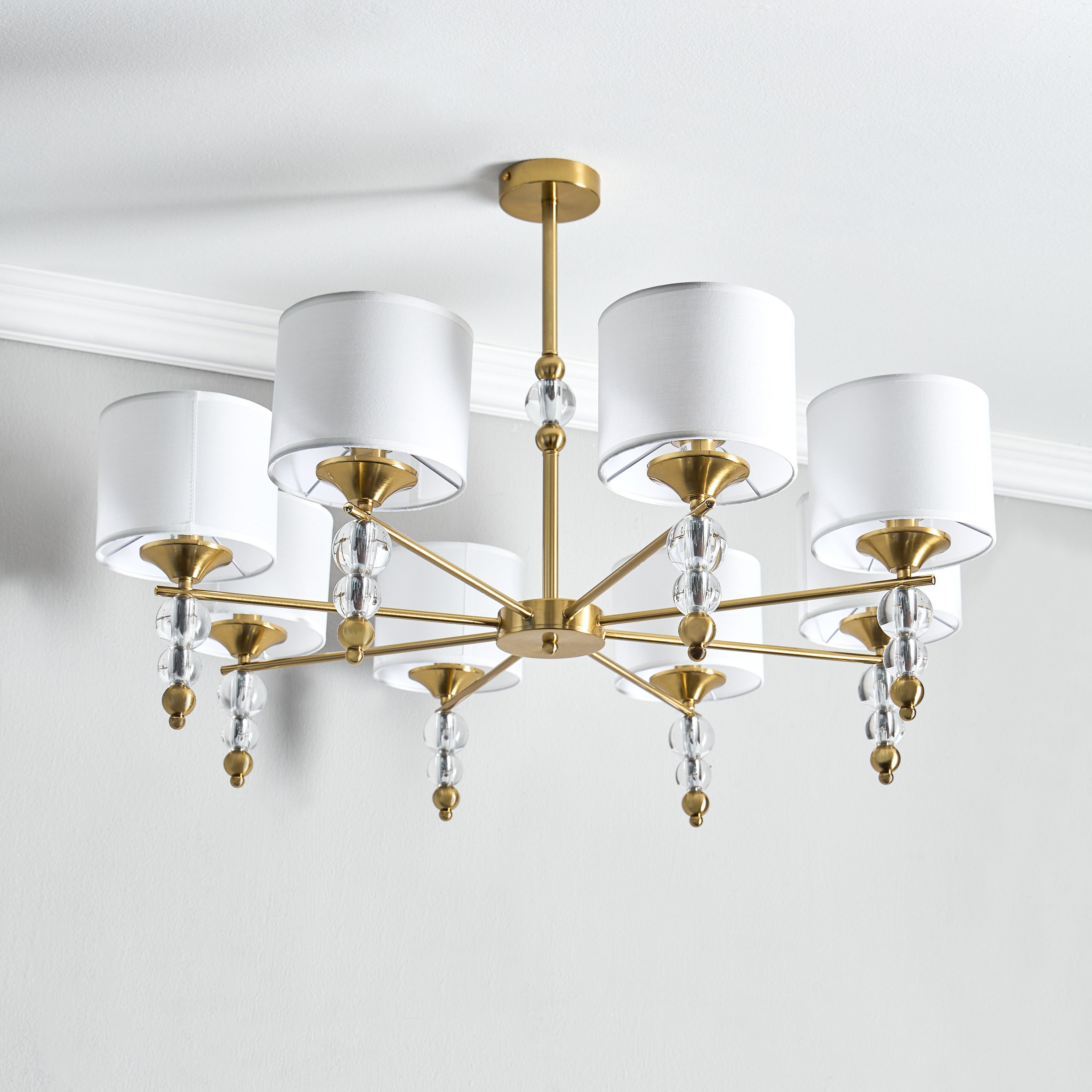 Gem 8-Light Glass Chandelier-household-lighting-ceilinglamps-chandeliers-image-1