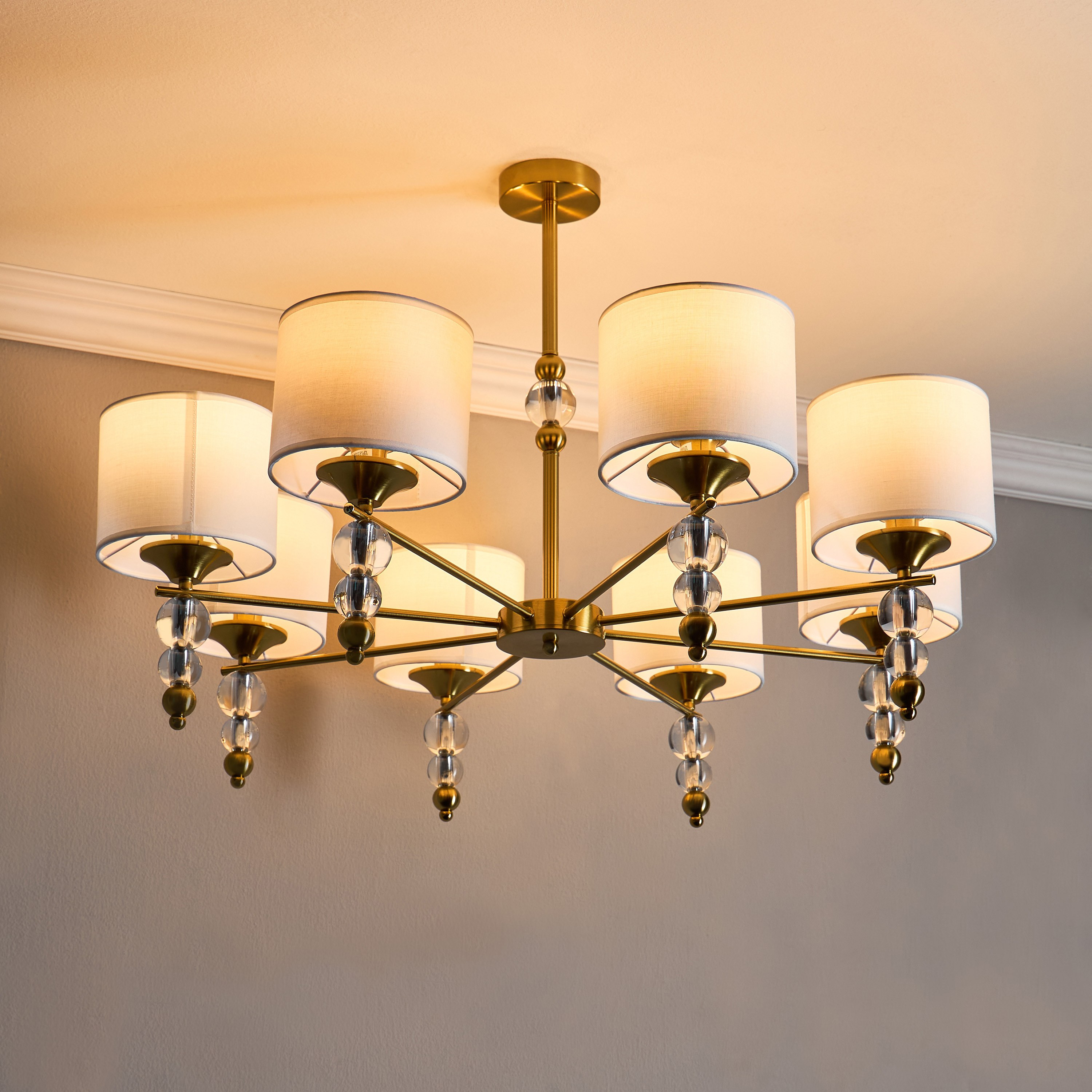 Gem 8-Light Glass Chandelier-household-lighting-ceilinglamps-chandeliers-image-2
