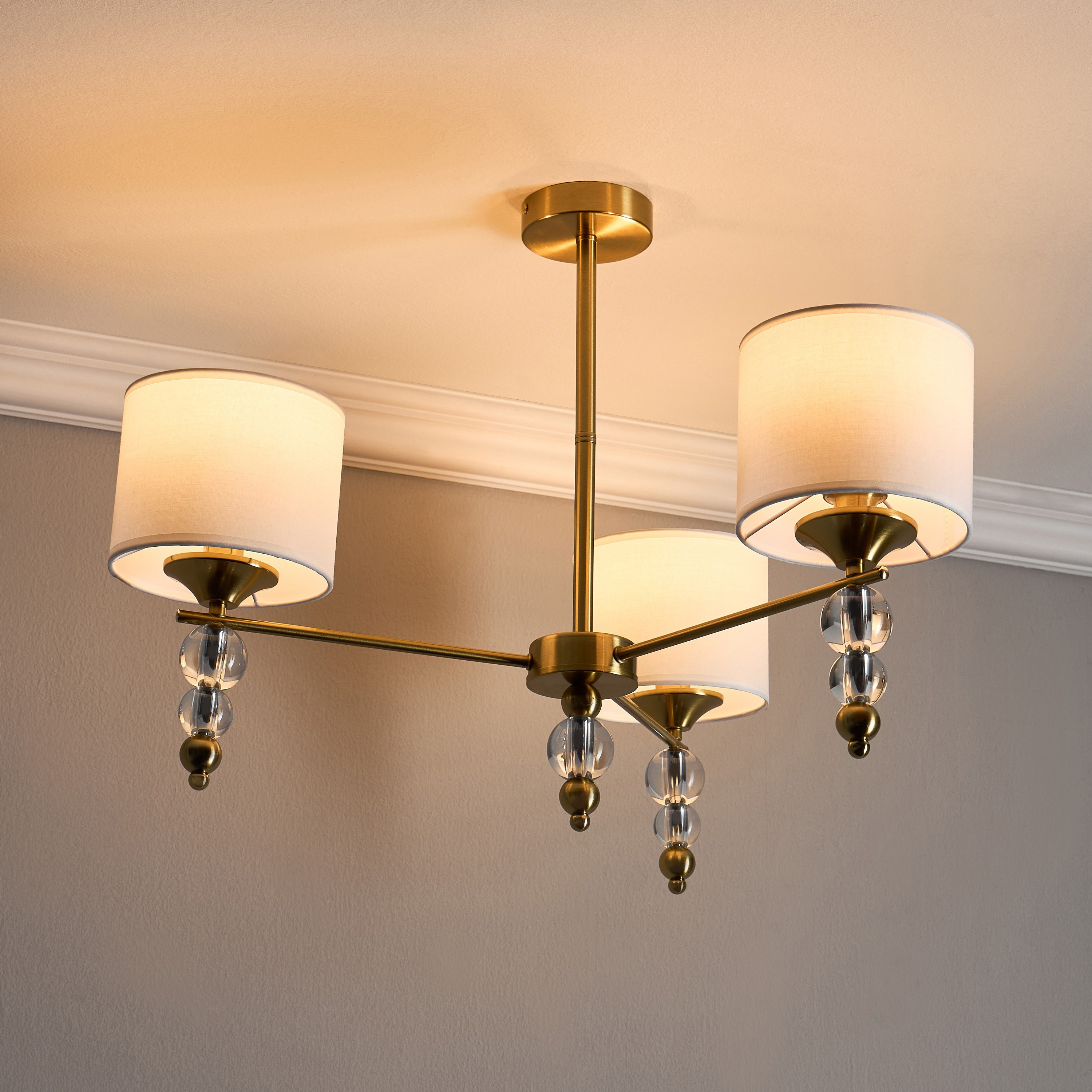 Gem 3-Light Glass Chandelier-household-lighting-ceilinglamps-chandeliers-image-2