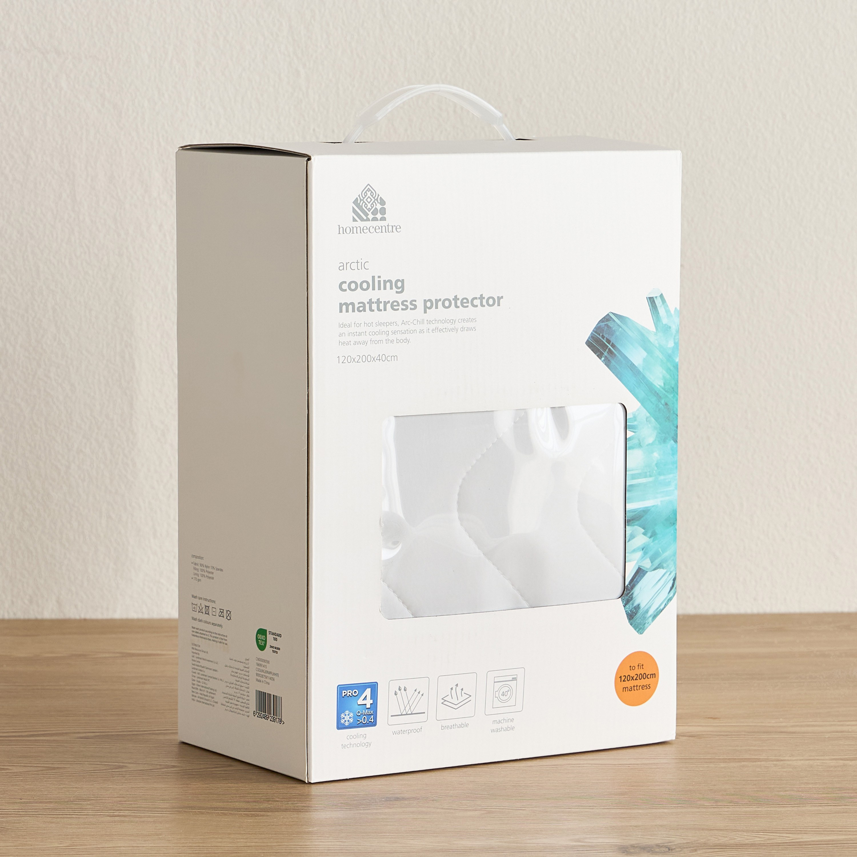 Cooling Jersey Full Mattress Protector - 120x200 cm-household-bedding-mattresstoppersandprotectors-mattressprotectors-image-4