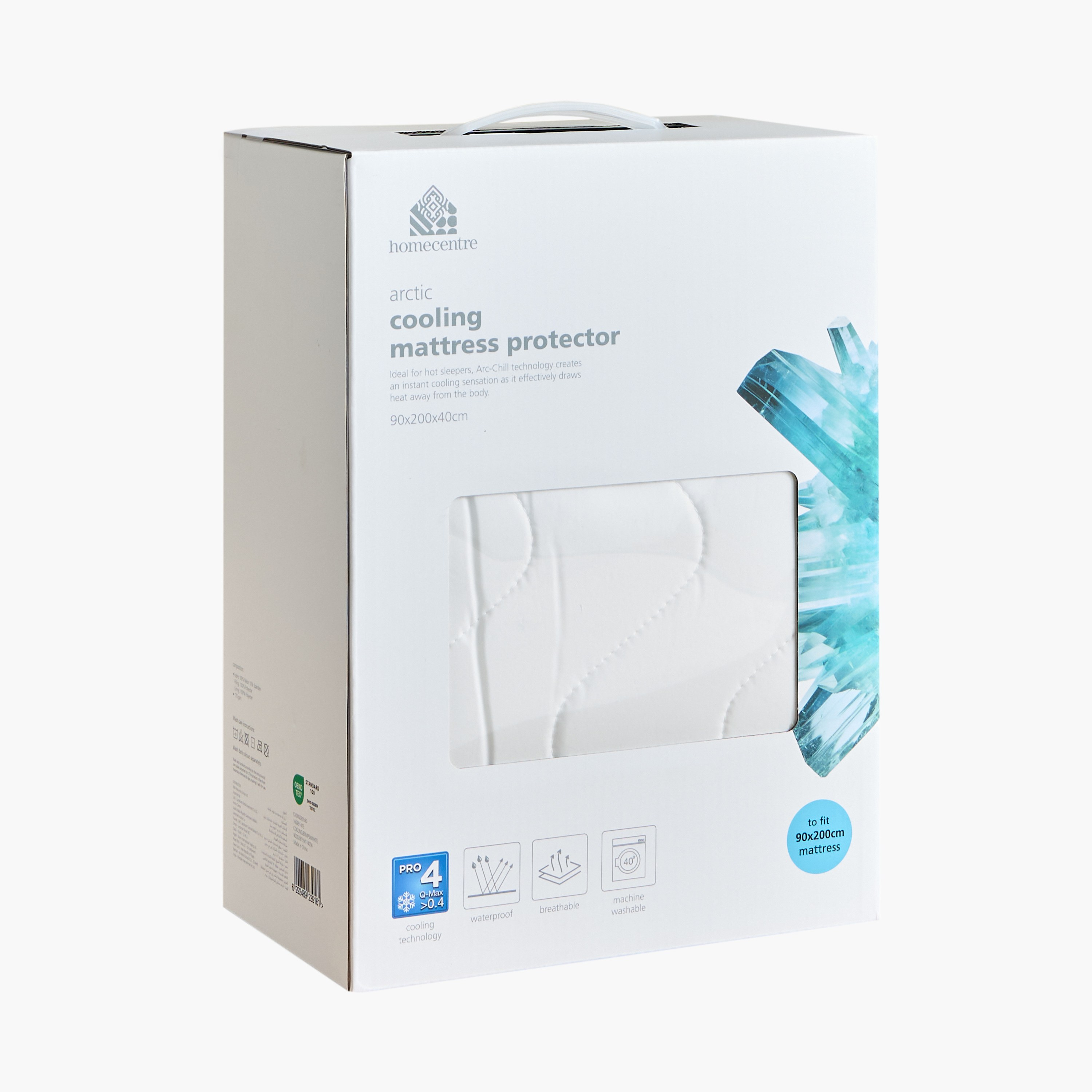 Cooling Jersey Single Mattress Protector - 90x200 cm-household-bedding-mattresstoppersandprotectors-mattressprotectors-image-4