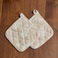 طقم حامل أوعية قطعتين - إيفوري-household-kitchen-kitchenlinen-apronsmittsandpotholders-image-3