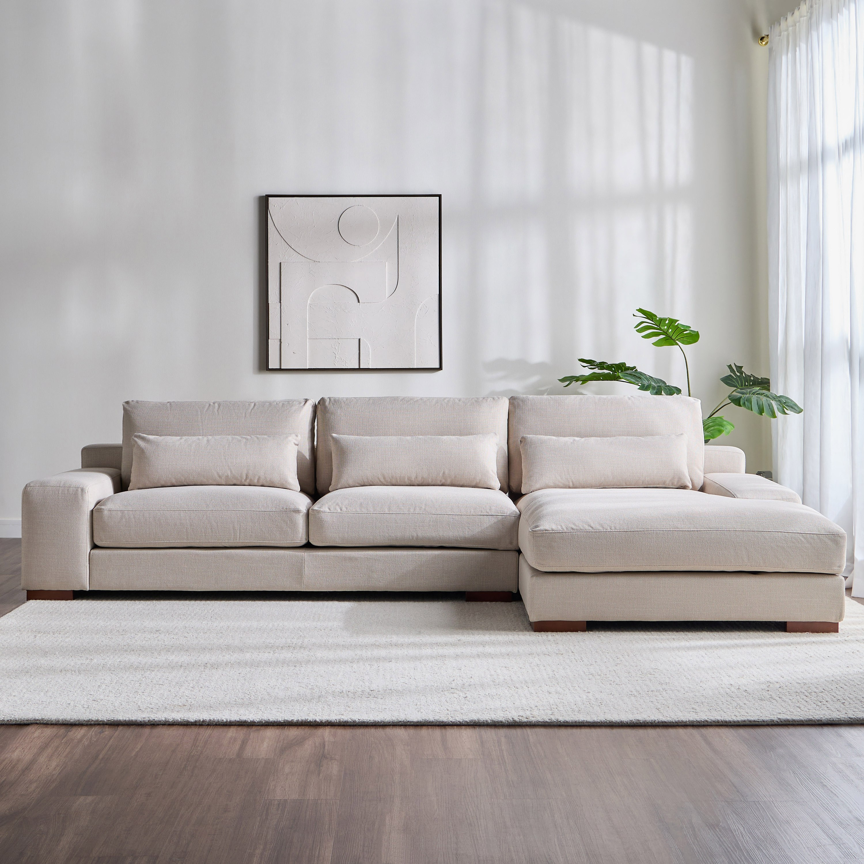 Bartow 4-Seater Fabric Right Corner Sofa-furniture-sofaandseating-cornersofas-image-2