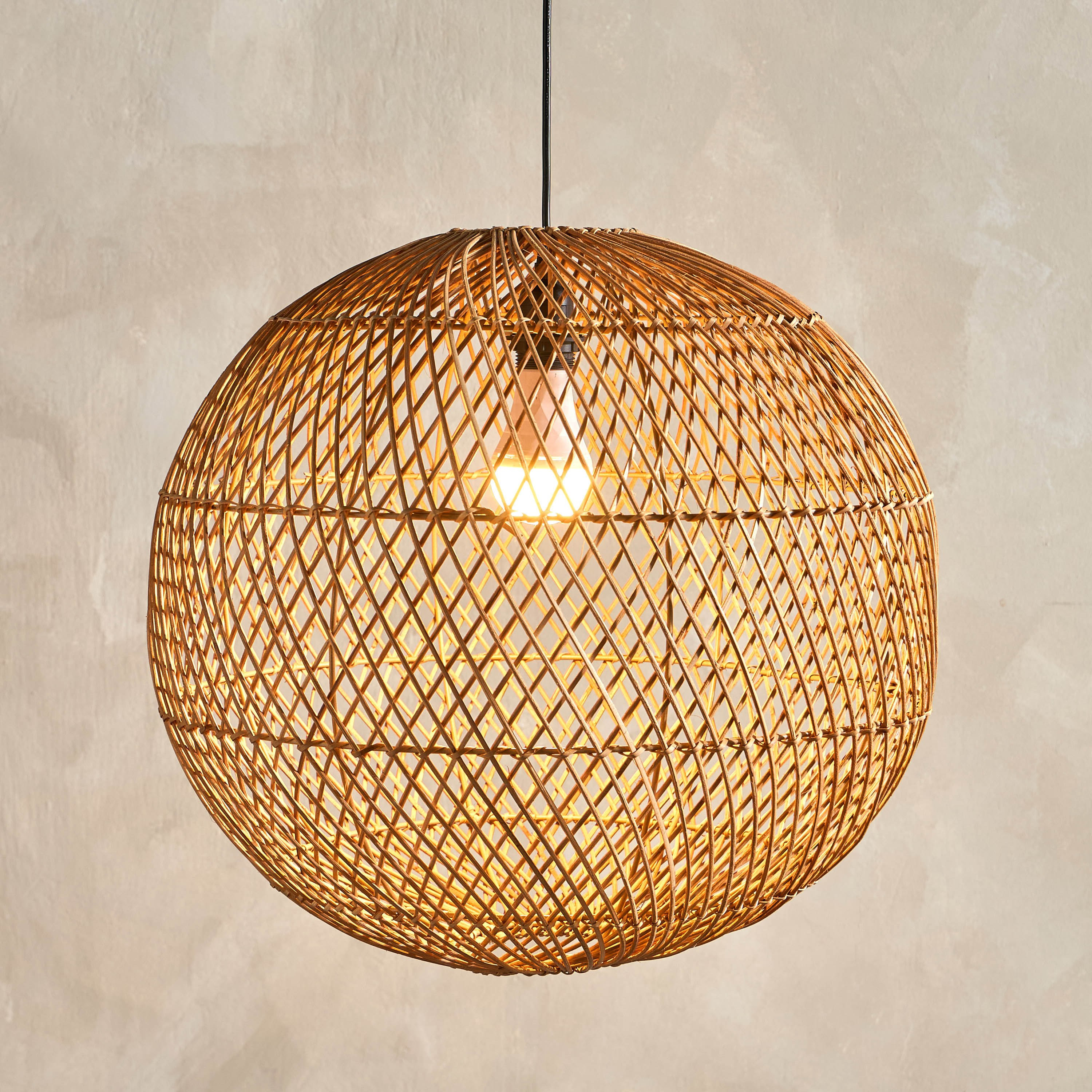 Mix and Match Radha Rattan Ceiling Lamp Shade - 48 cm-household-lighting-ceilinglamps-pendantlamps-image-2