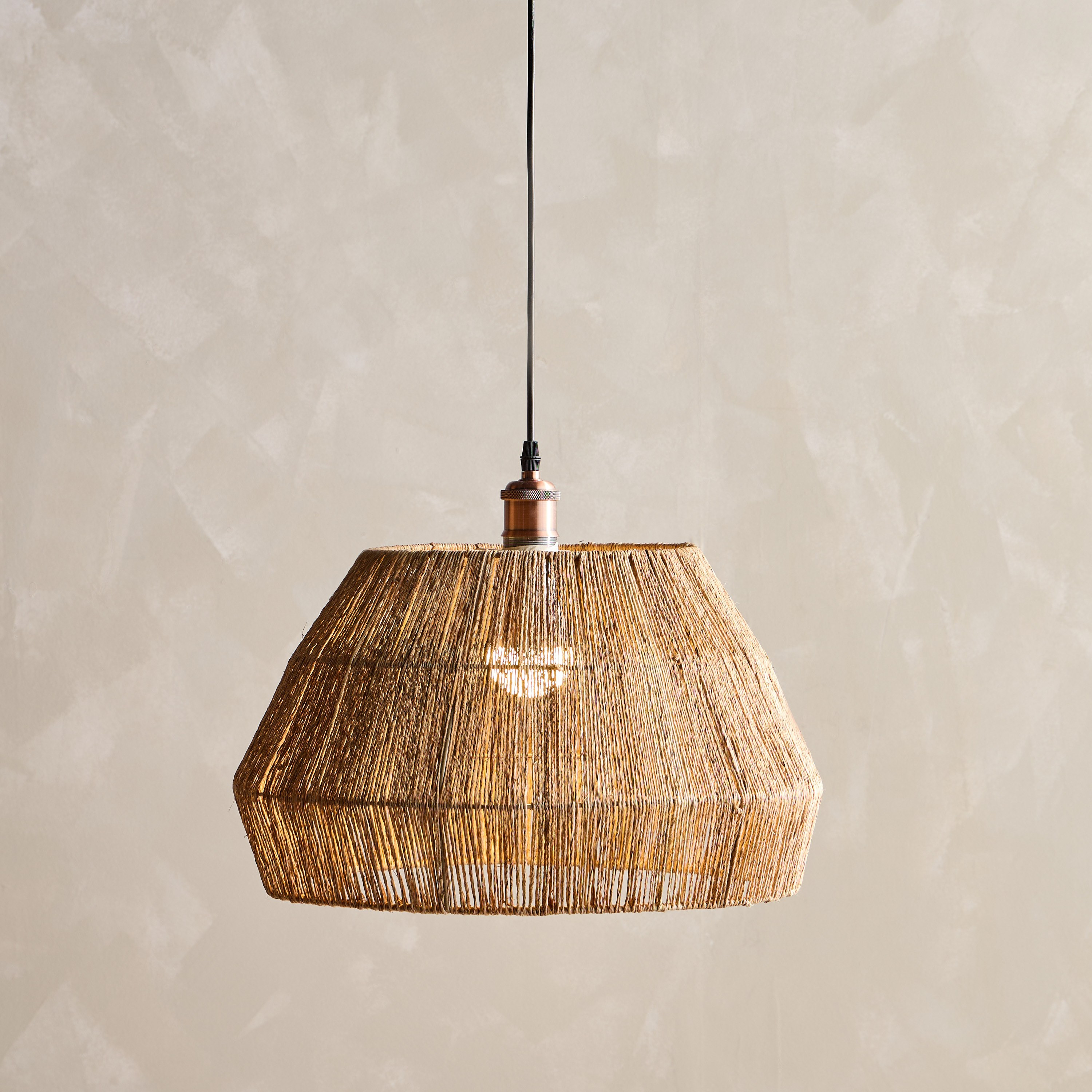 Mix and Match Yankee Jute Ceiling Lamp Shade - 26 cm-household-lighting-ceilinglamps-pendantlamps-image-2