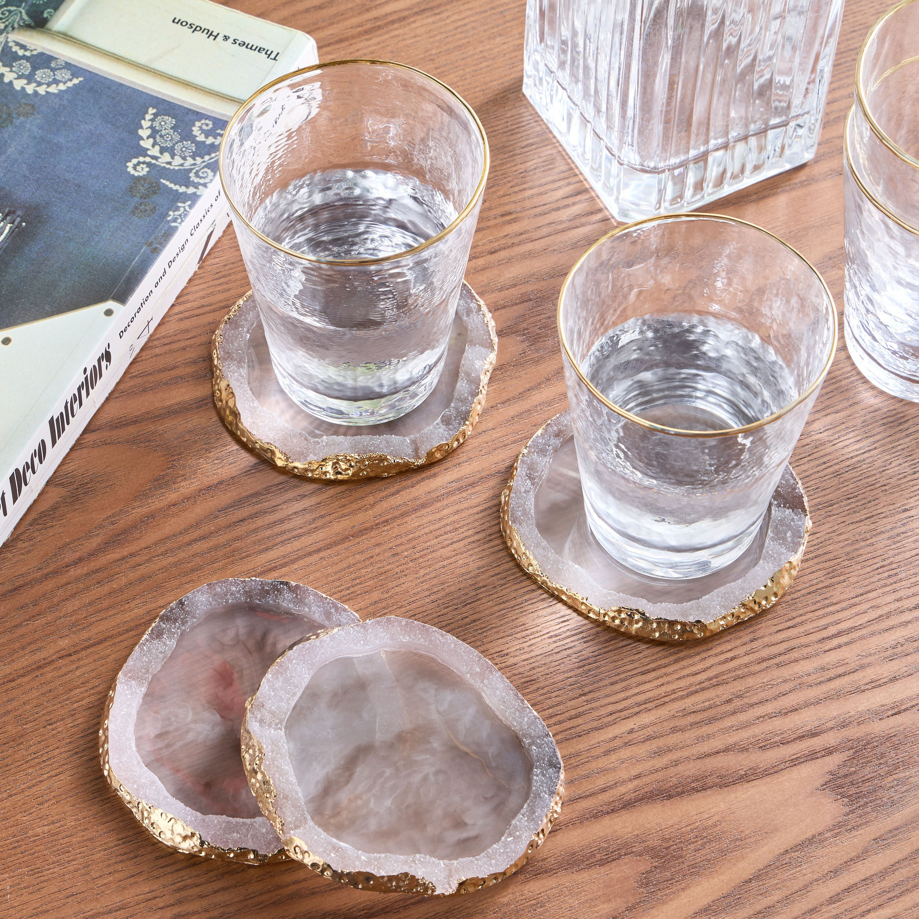 Cyra 4-Piece Coaster Set - 11 cm-household-dining-tablelinen-napkinsandaccessories-image-3