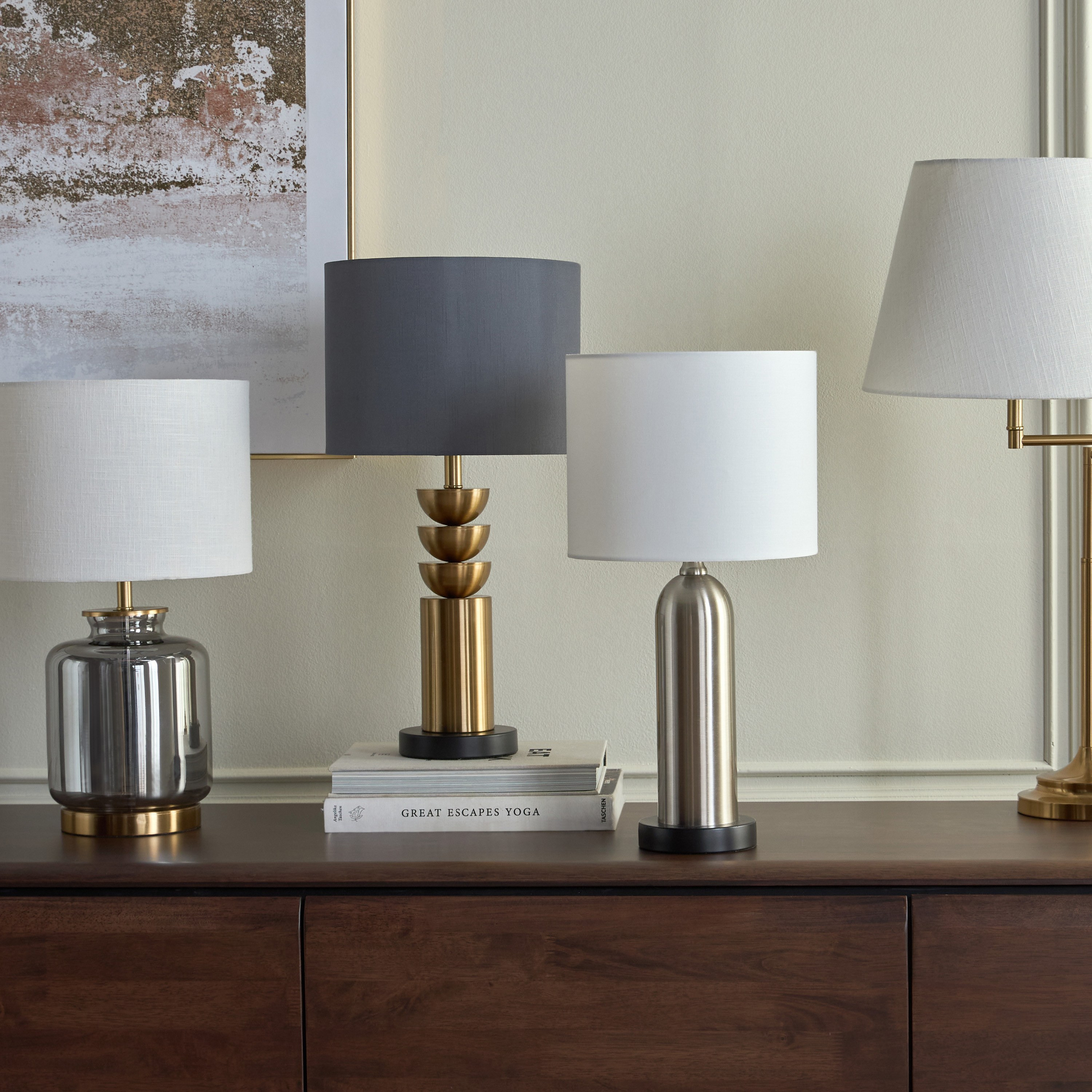 Soleil Glass Table Lamp - 47 cm-household-lighting-tableanddesklamps-image-5