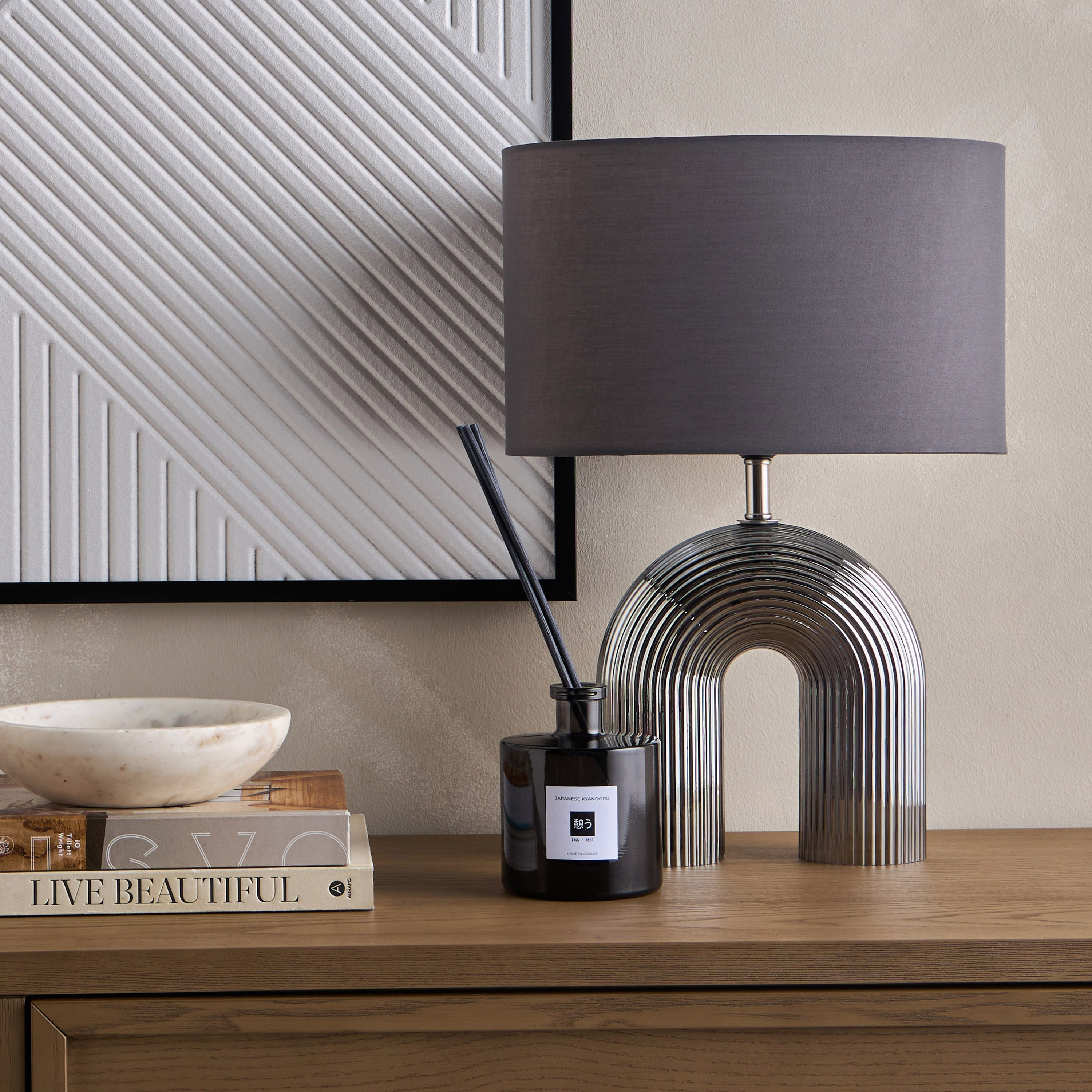 مصباح طاولة زجاج - جيانا- 46 سم-household-lighting-tableanddesklamps-image-5