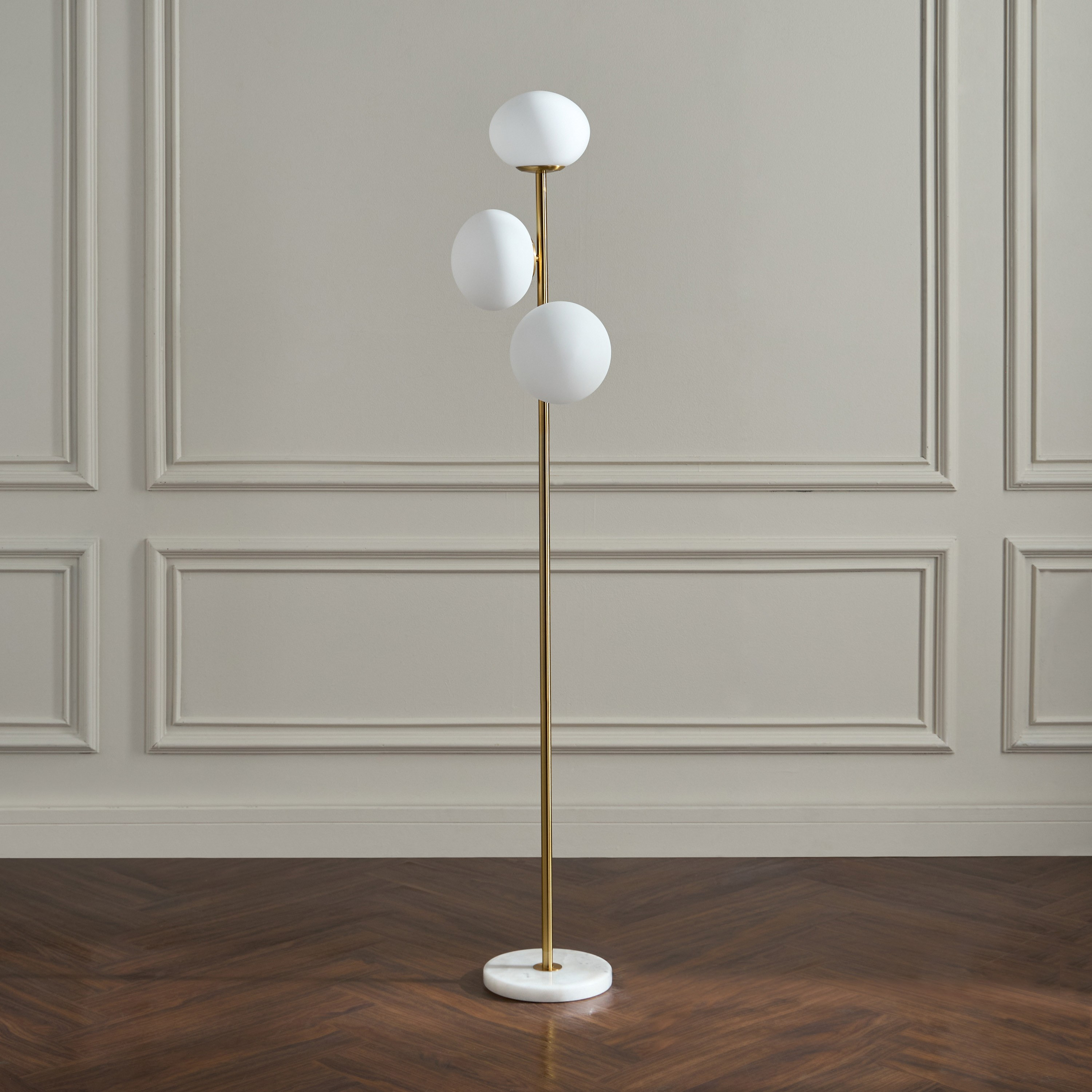مصباح أرضية زجاج - إيفرلي- 153 سم-household-lighting-floorlamps-image-1