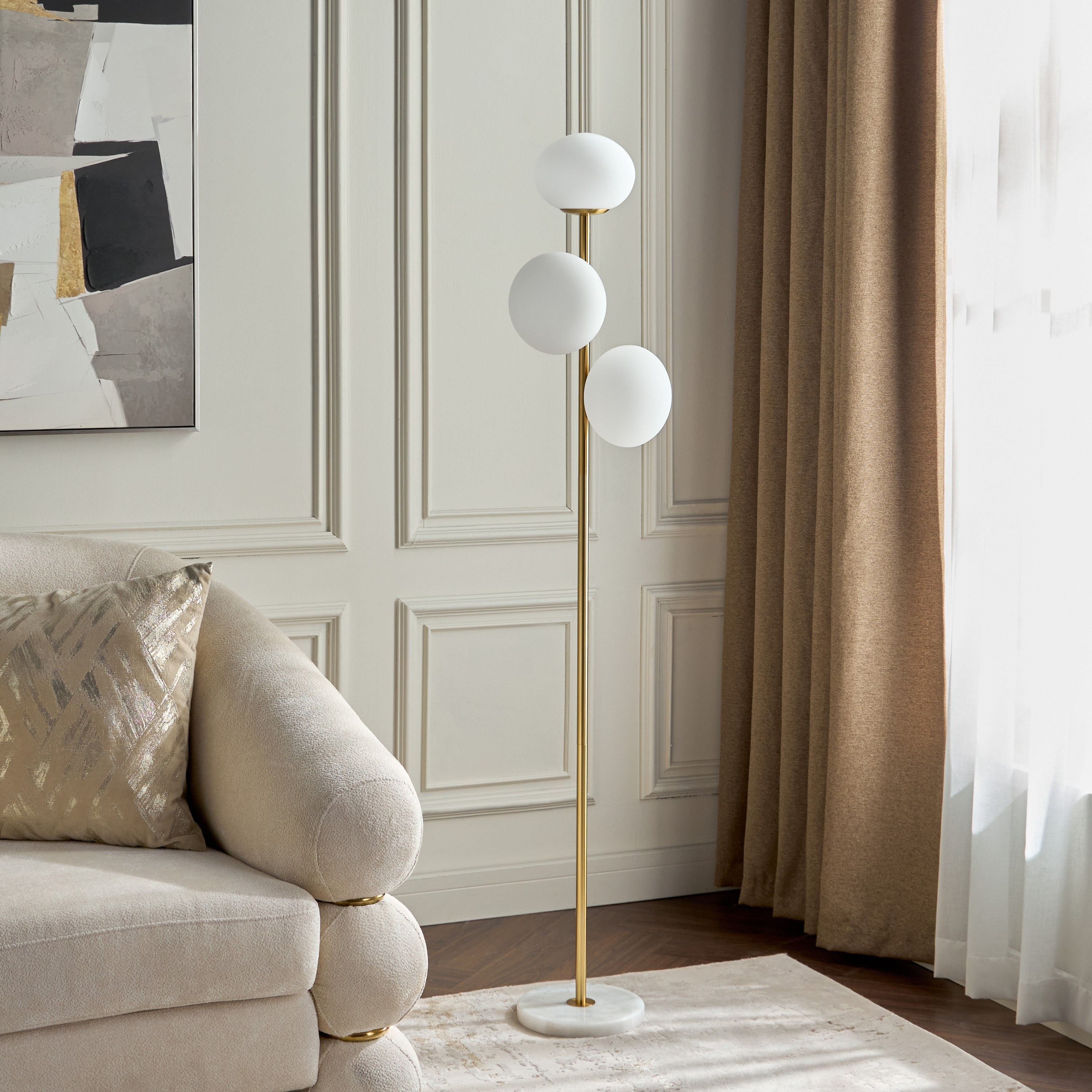 مصباح أرضية زجاج - إيفرلي- 153 سم-household-lighting-floorlamps-image-5