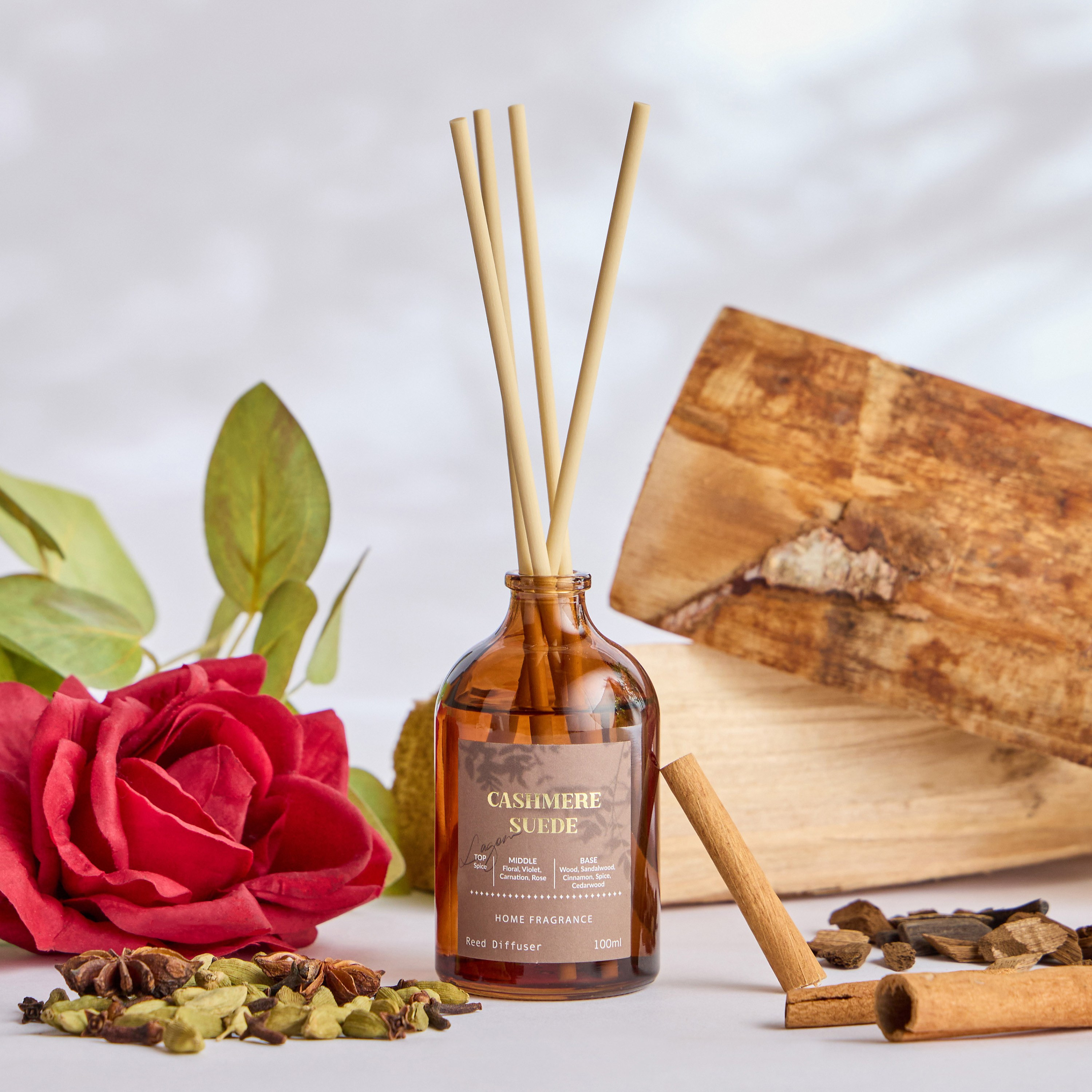 Lagom Cashmere Suede Reed Diffuser - 100 ml-household-homefragrance-reeddiffusers-image-1