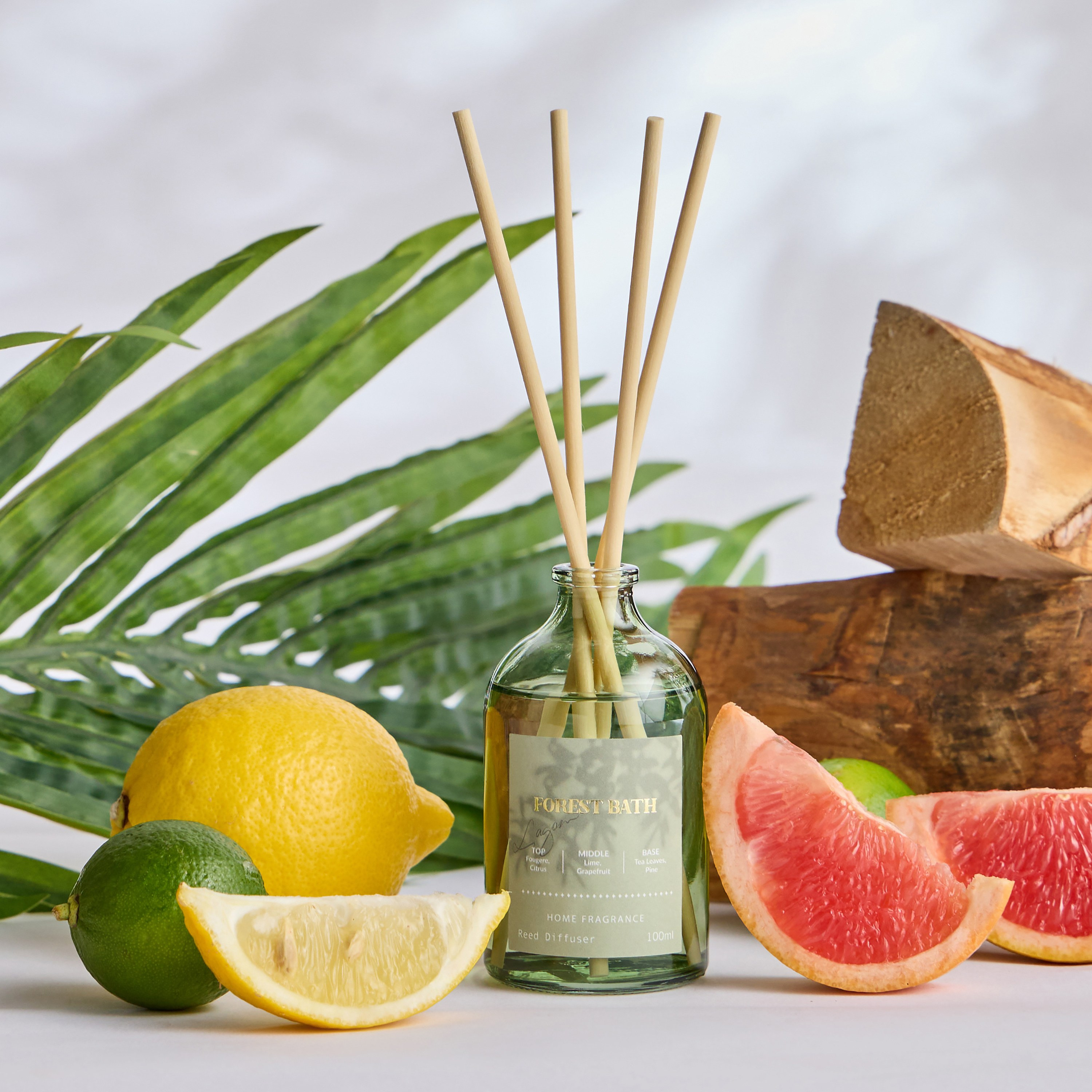 Lagom Forest Bath Reed Diffuser - 100 ml-household-homefragrance-reeddiffusers-image-1