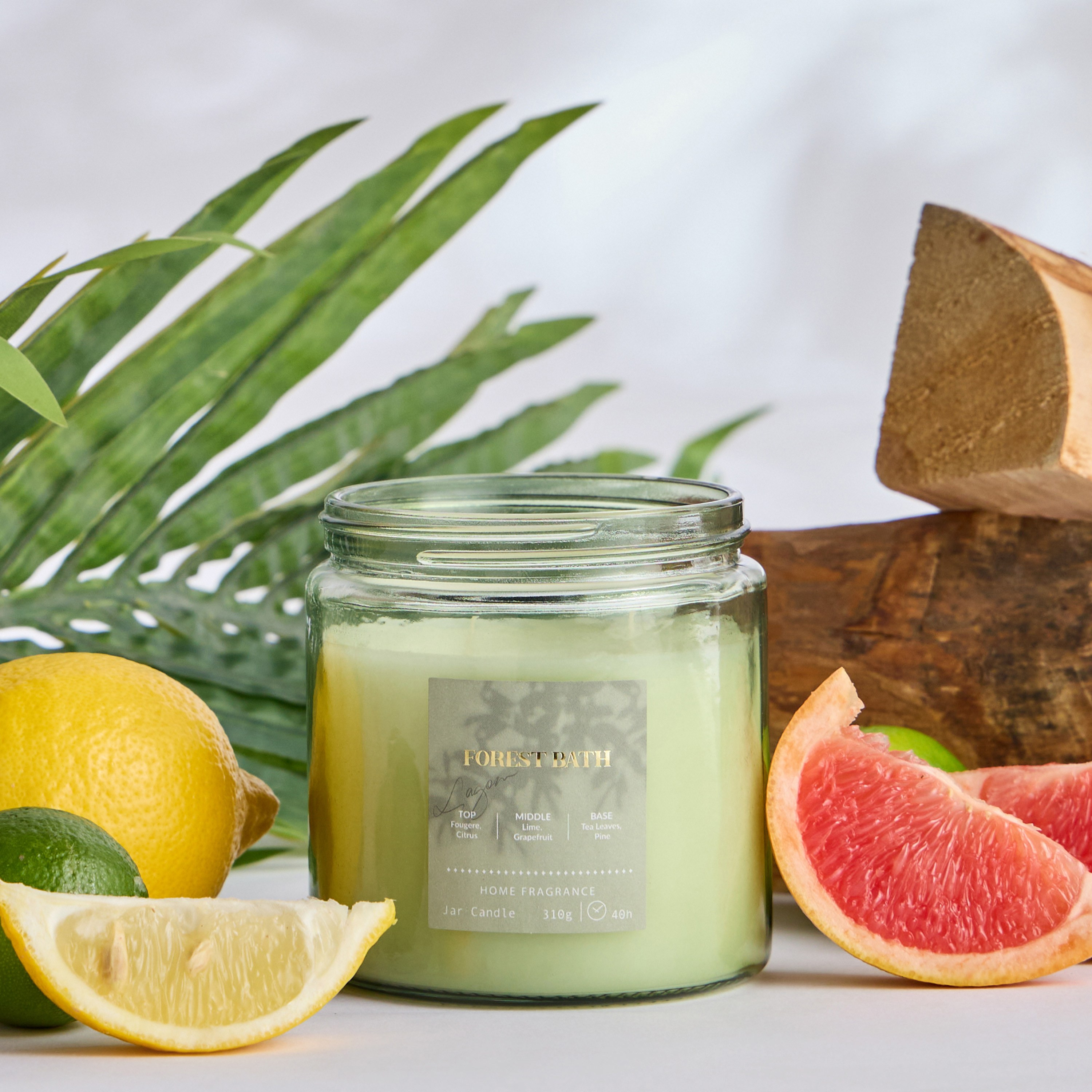 Lagom Forest Bath Scented Jar Candle - 40 h-household-homefragrance-candles-image-1