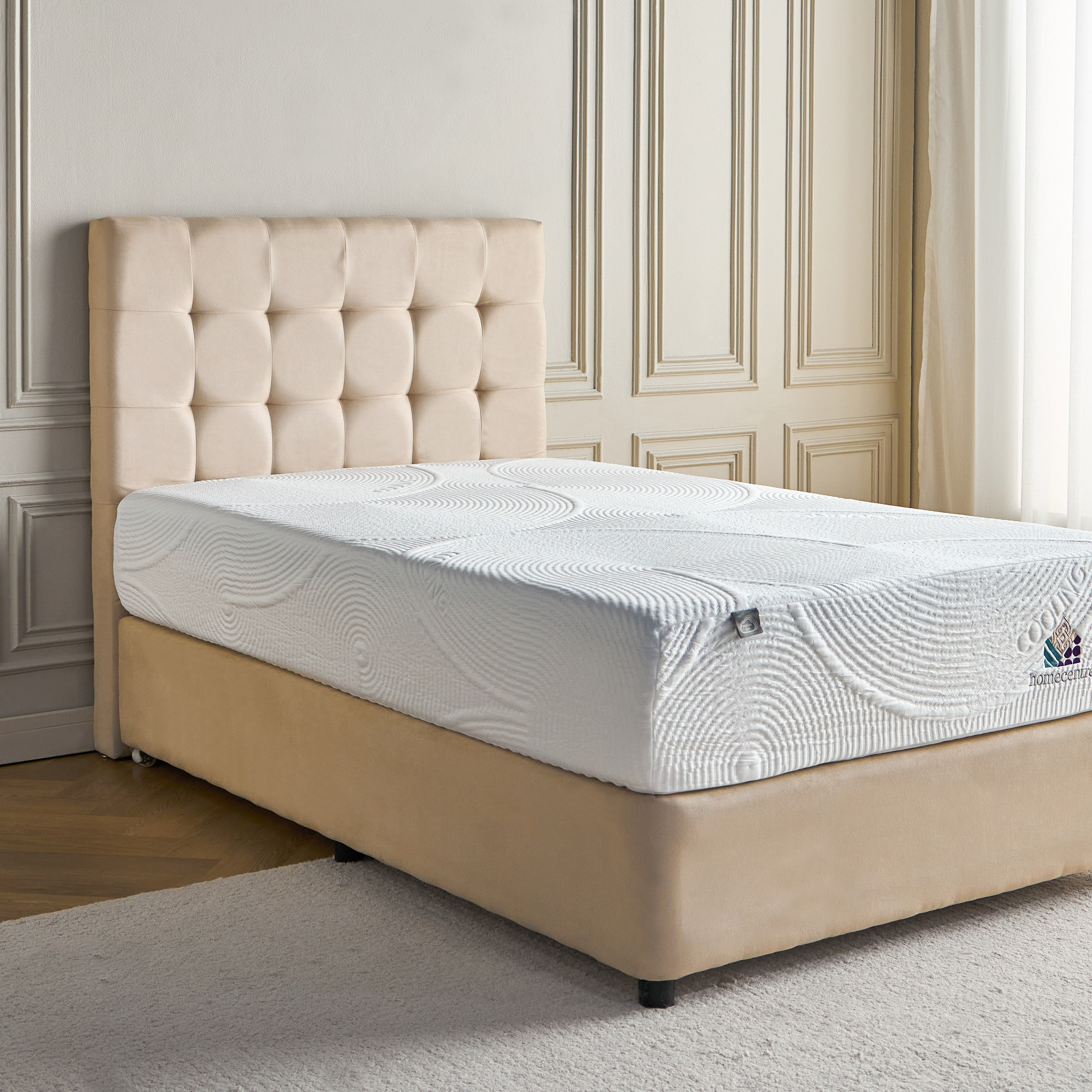 Plush Contoured Air Gel Foam Single Mattress - 120x200 cm-furniture-mattresses-singlemattresses-image-5