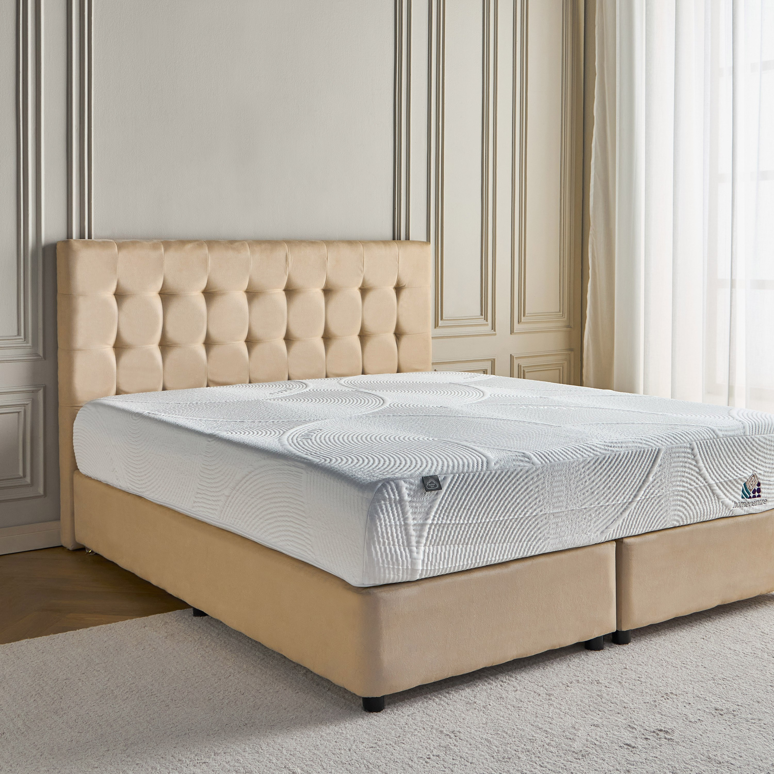 Plush Contoured Air Gel Foam Queen Mattress - 160x200 cm-furniture-mattresses-queenmattresses-image-5