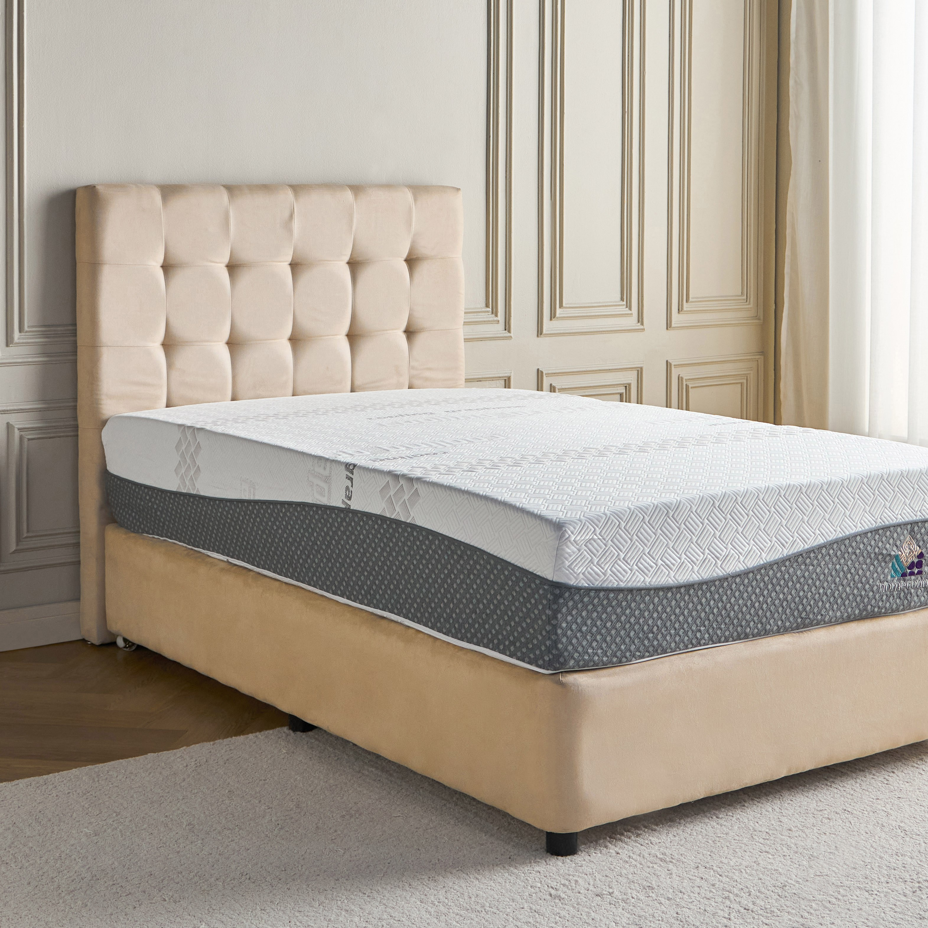 Plush Trisense Coil Latex Foam Single Mattress - 120x200 cm-furniture-mattresses-singlemattresses-image-5