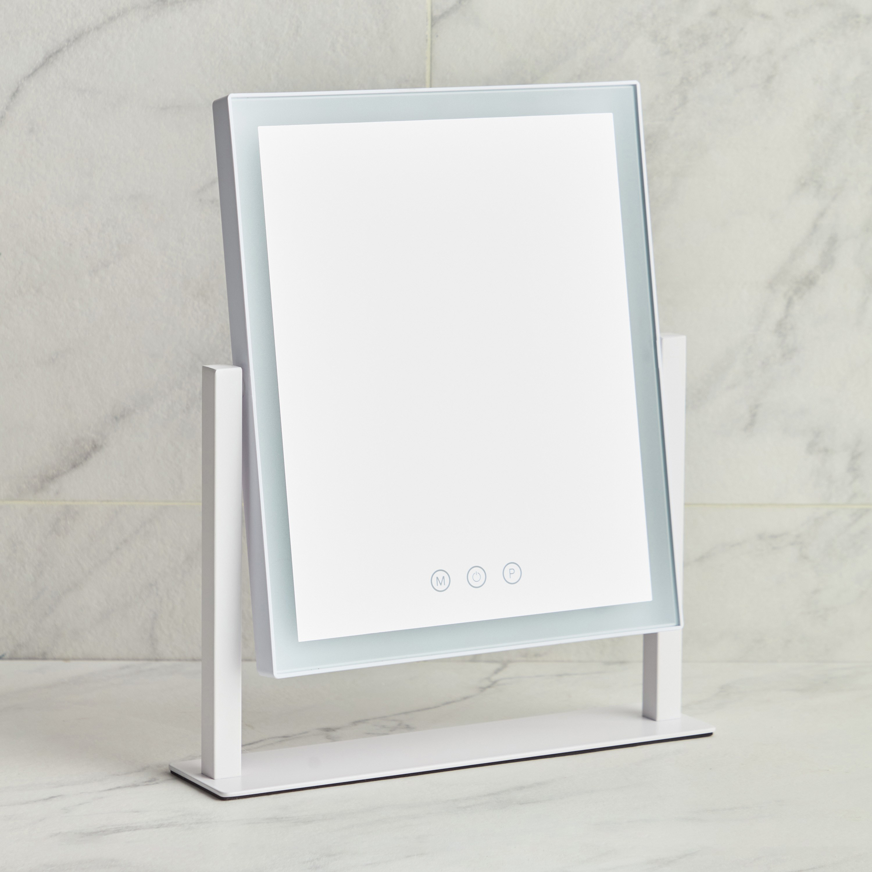 Kass LED Vanity Mirror and Phone Holder Set-household-storage-cosmeticorganizing-makeupmirrors-image-1