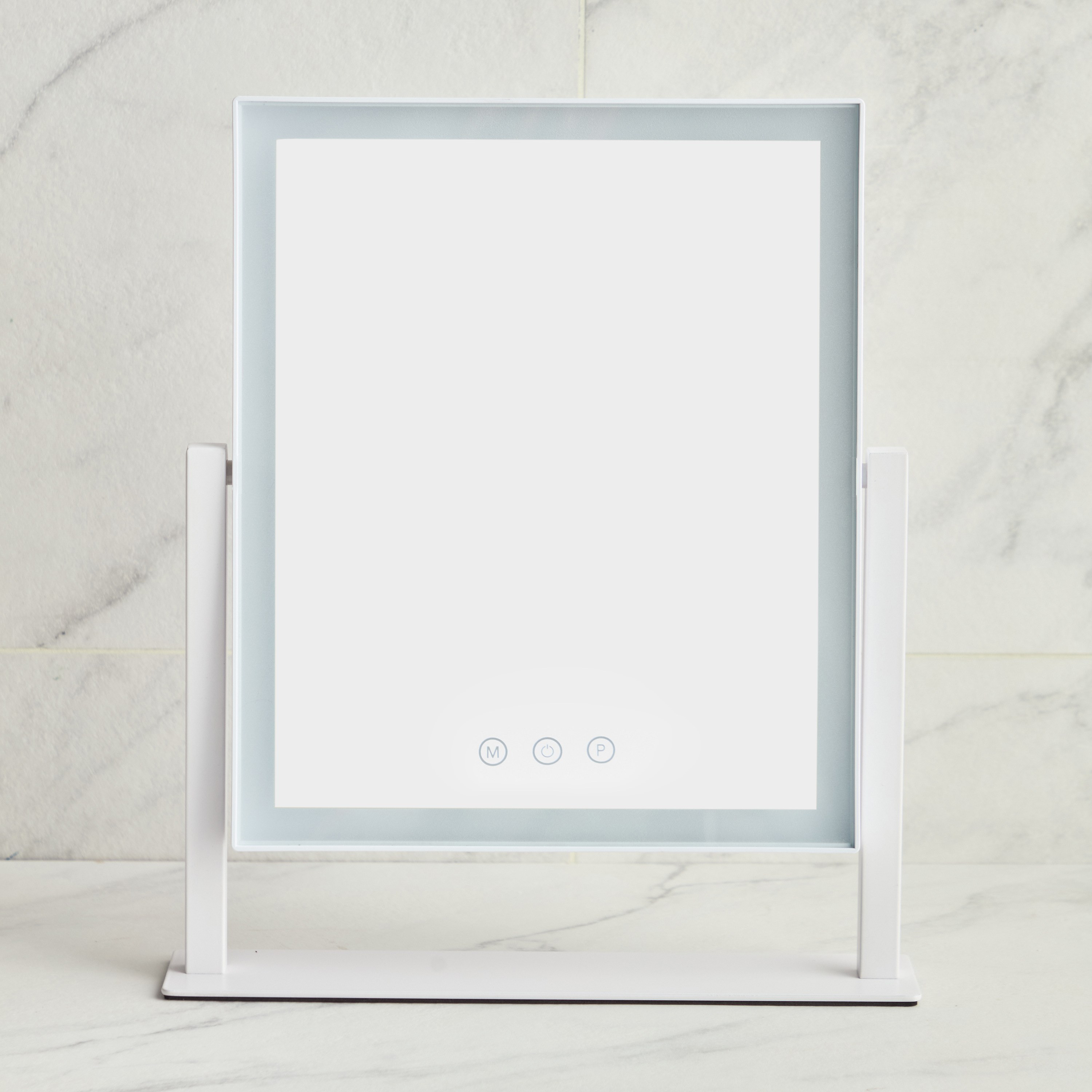 Kass LED Vanity Mirror and Phone Holder Set-household-storage-cosmeticorganizing-makeupmirrors-image-2