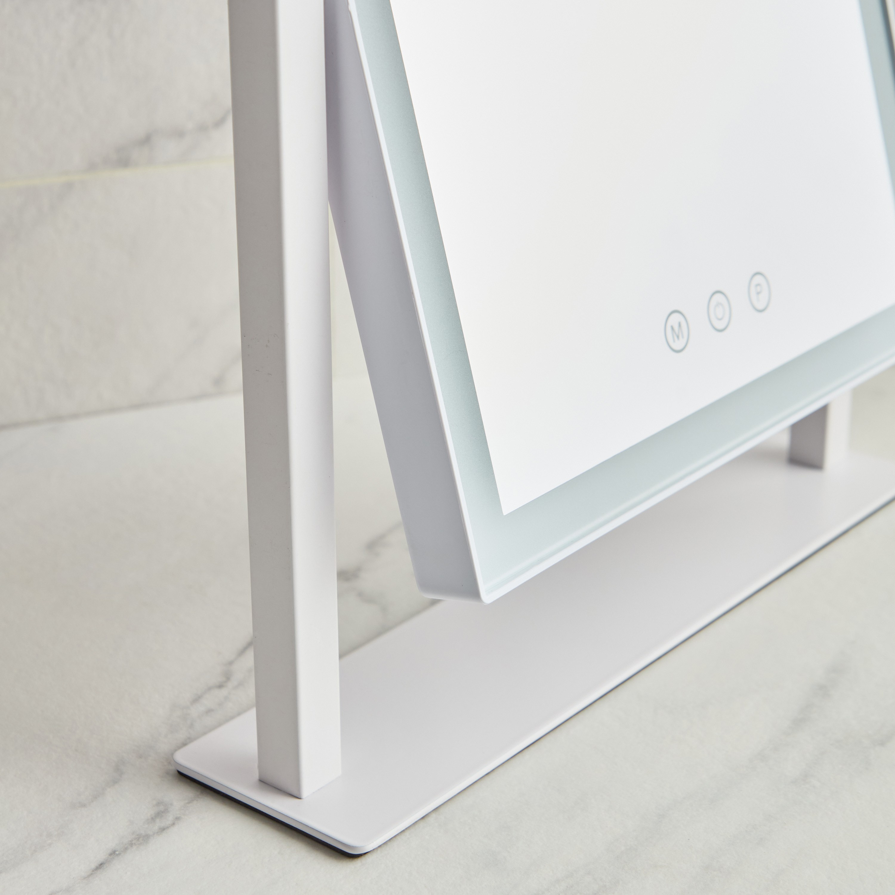 Kass LED Vanity Mirror and Phone Holder Set-household-storage-cosmeticorganizing-makeupmirrors-image-4