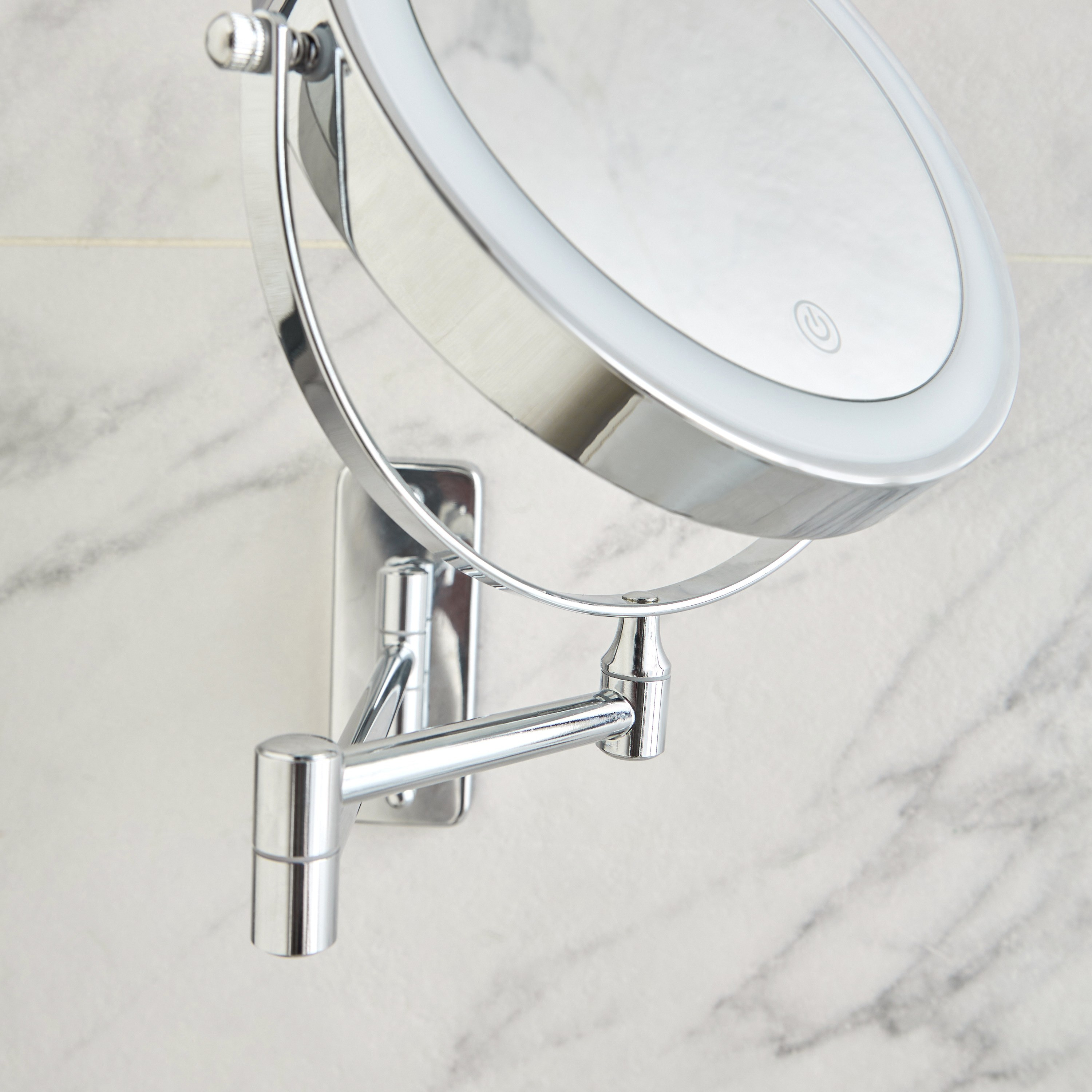 Cruz Wall Mounted LED Vanity Mirror - 24 cm-household-storage-cosmeticorganizing-makeupmirrors-image-4