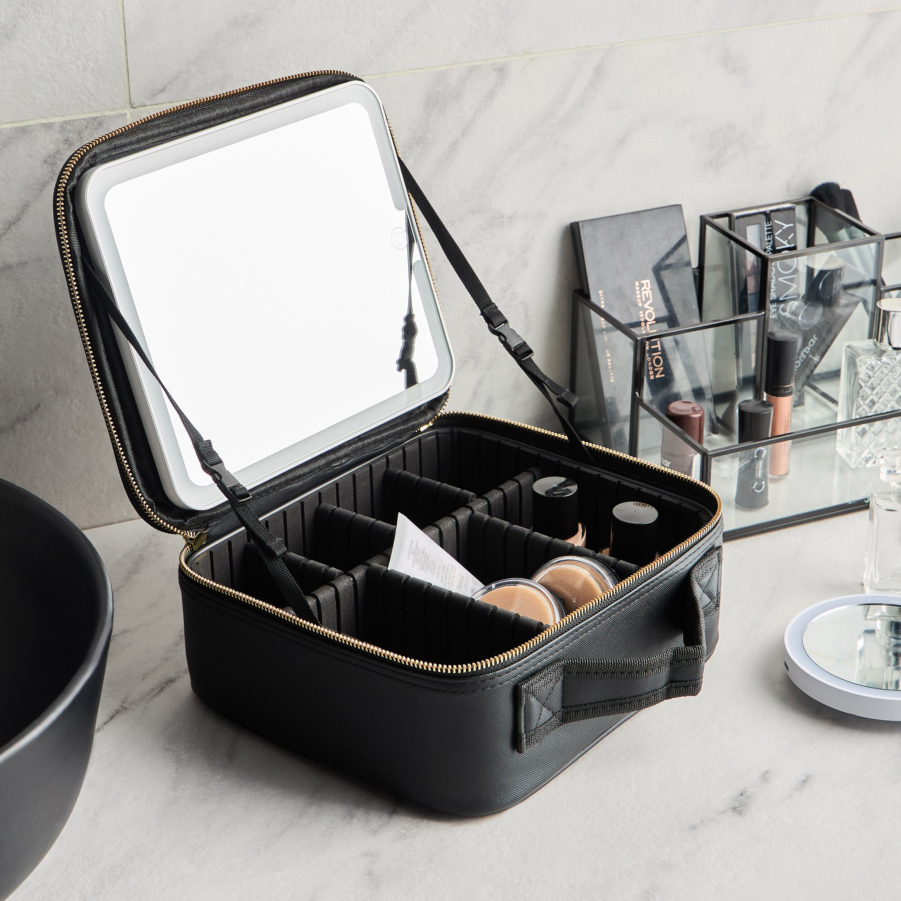 Felicia 7-Compartment Cosmetics Organizer-household-storage-cosmeticorganizing-makeupmirrors-image-9