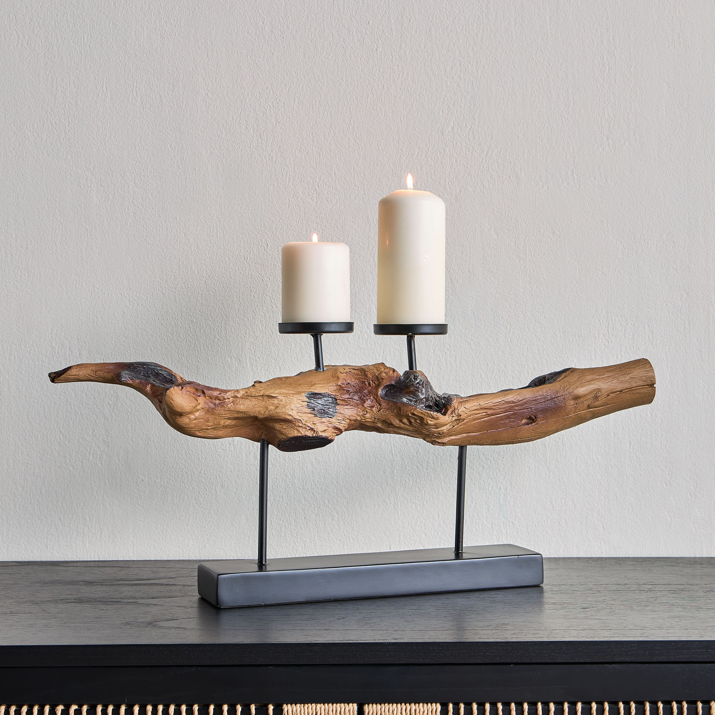 Heritage Raised Branch Pillar Candleholder-household-decor-candleholdersandlanterns-image-2