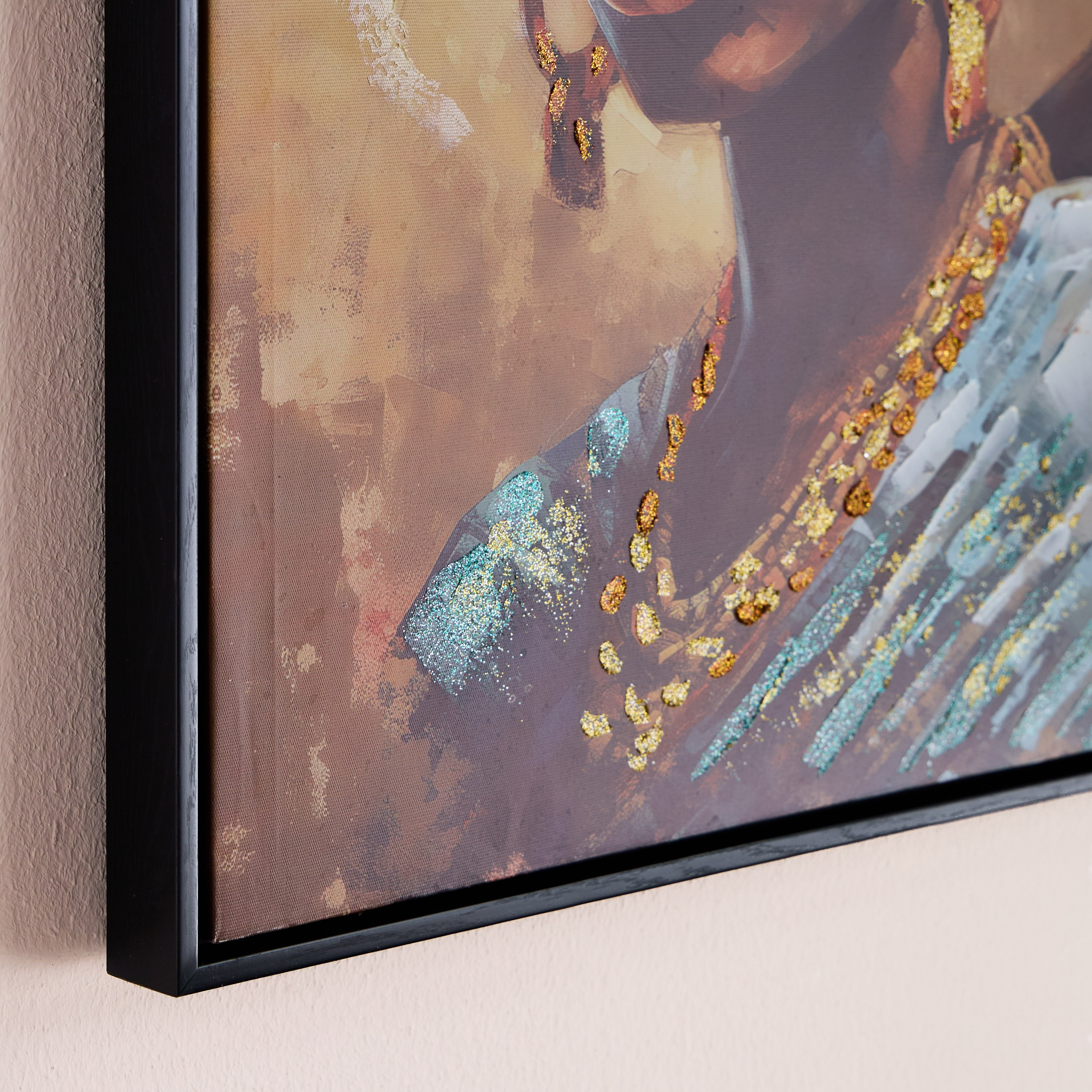 Cassia Oil Painting Framed Canvas Wall Art - 80x80 cm-household-walldecorandmirrors-wallart-image-2