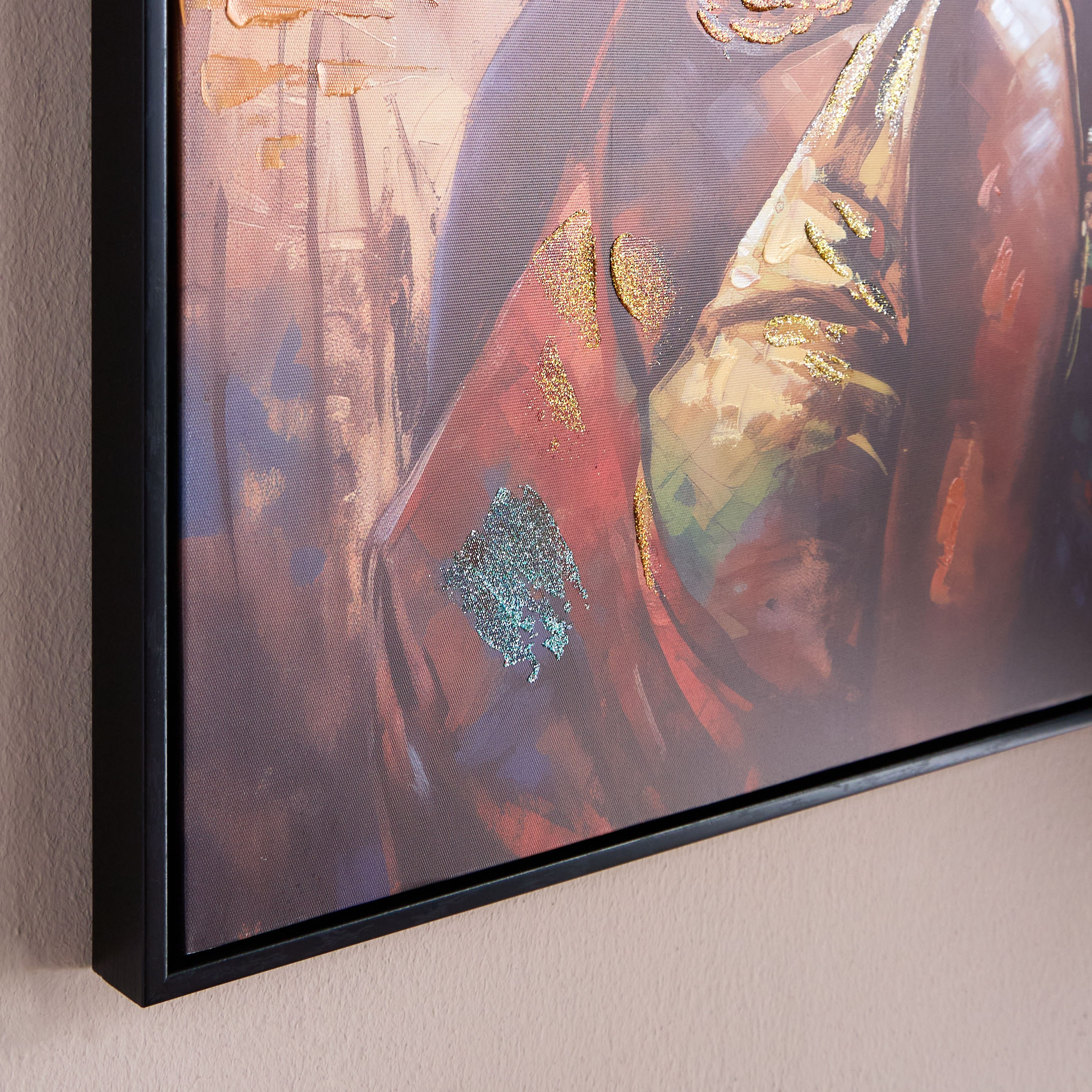 Aeneas Oil Painting Framed Canvas Wall Art - 80x80 cm-household-walldecorandmirrors-wallart-image-2