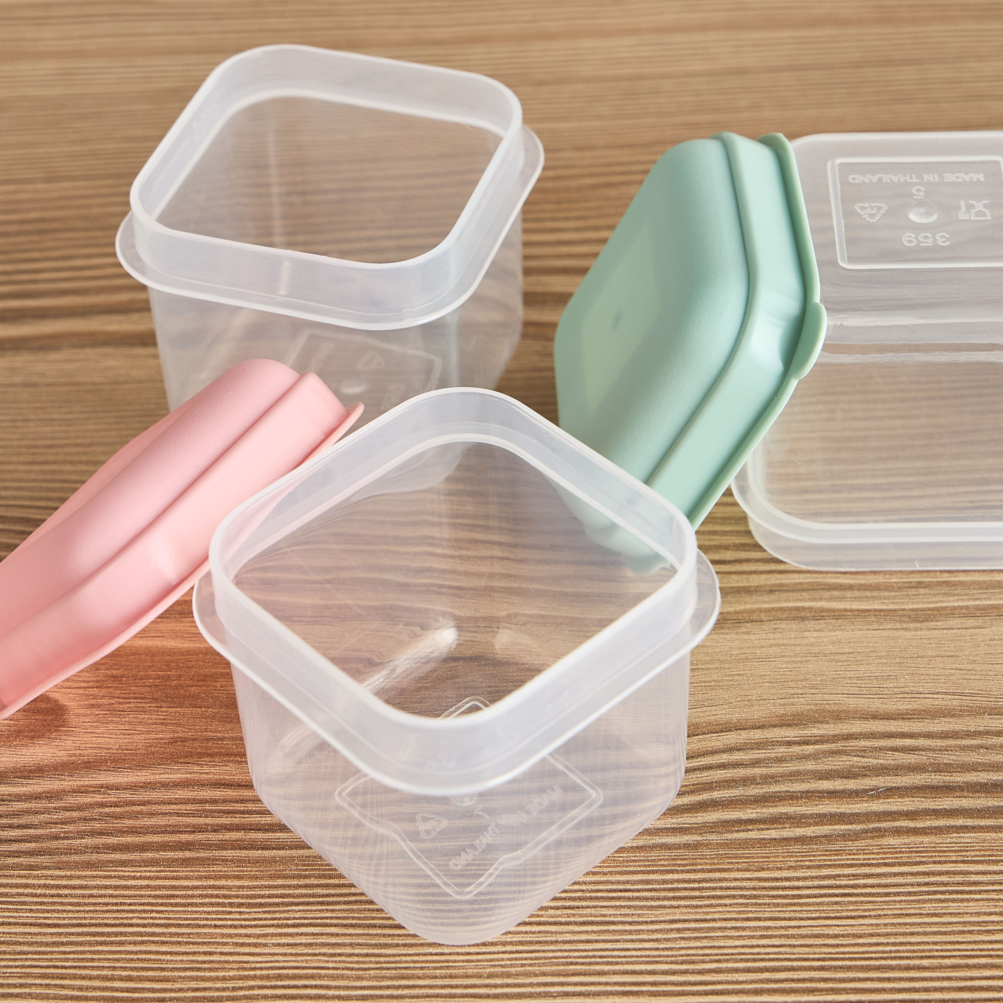 Fun 8-Piece Mini Square Storage Box Set - 130 ml-household-kitchen-foodstorage-containers-image-3