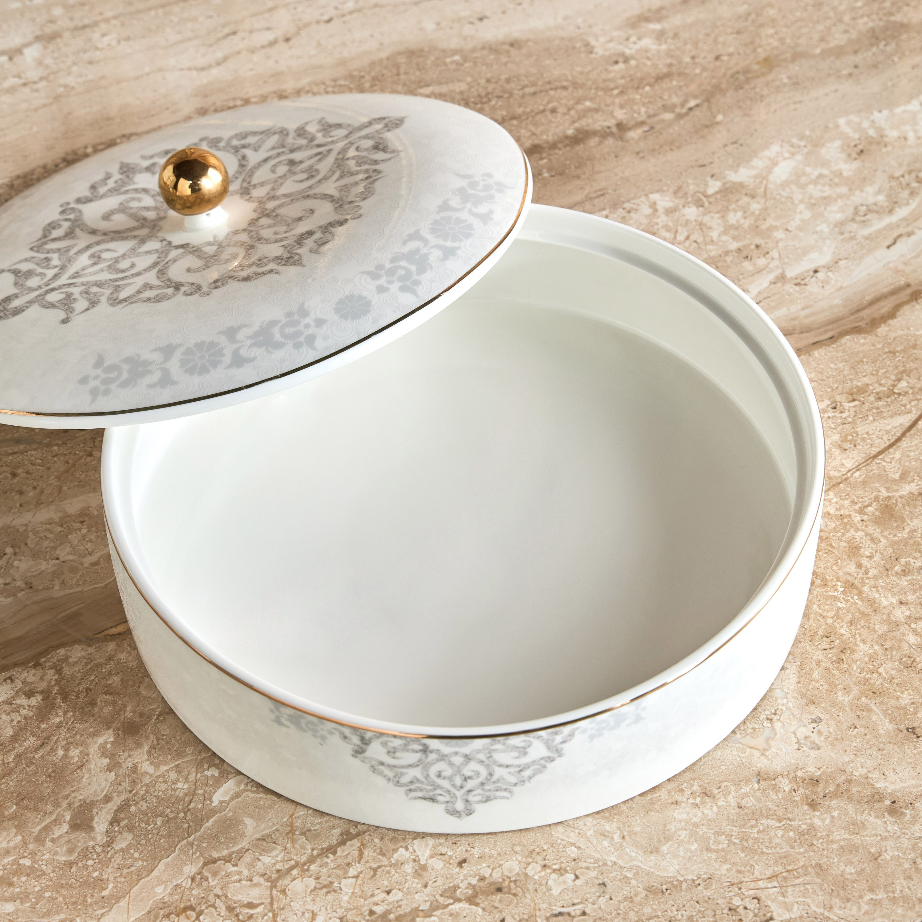 صحن تقديم مع غطاء - سلوى - 25 سم-household-dining-dinnerware-bowls-image-2