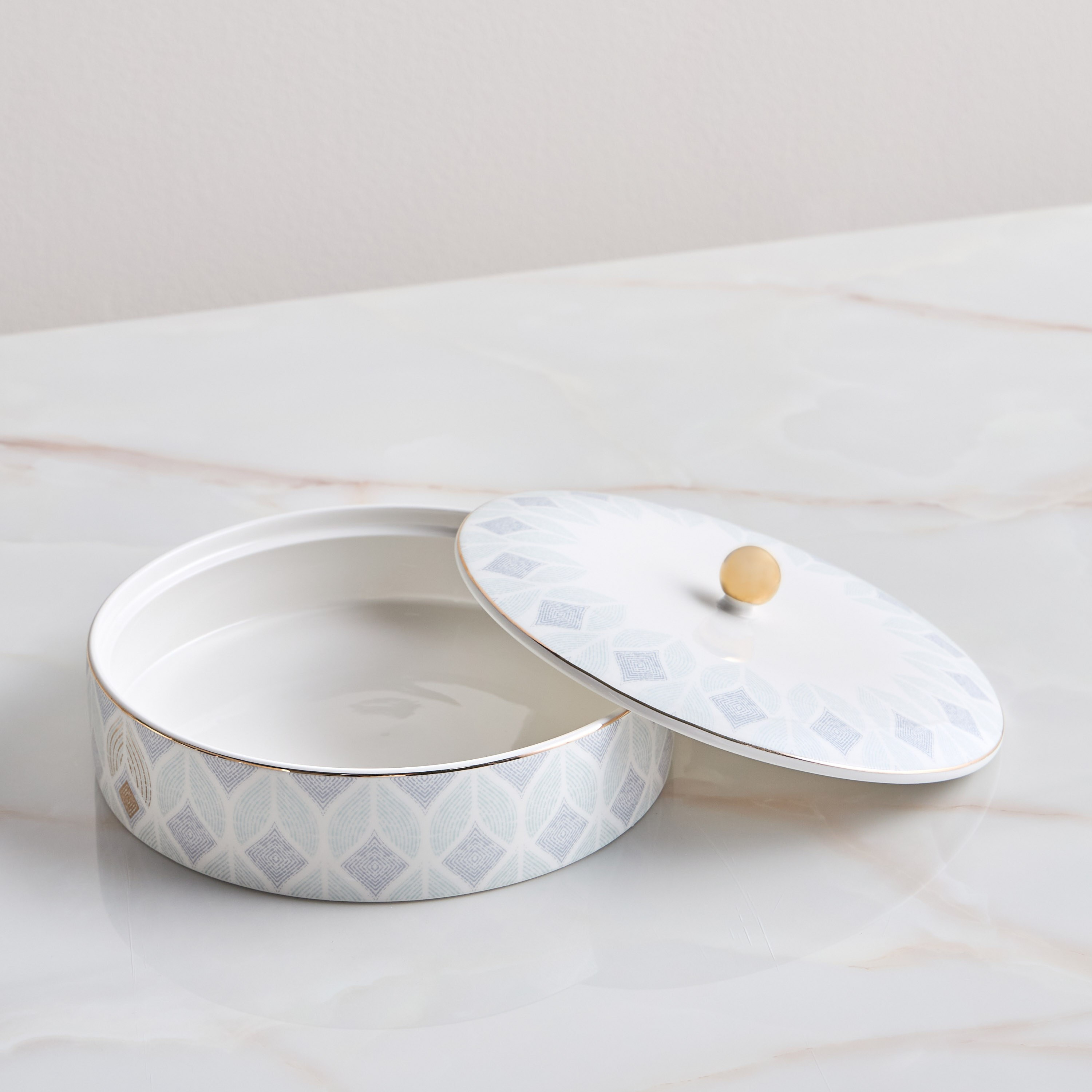 Tamiya New Bone China Serving Dish with Lid - 25 cm-household-giftingaccessories-giftings-image-2