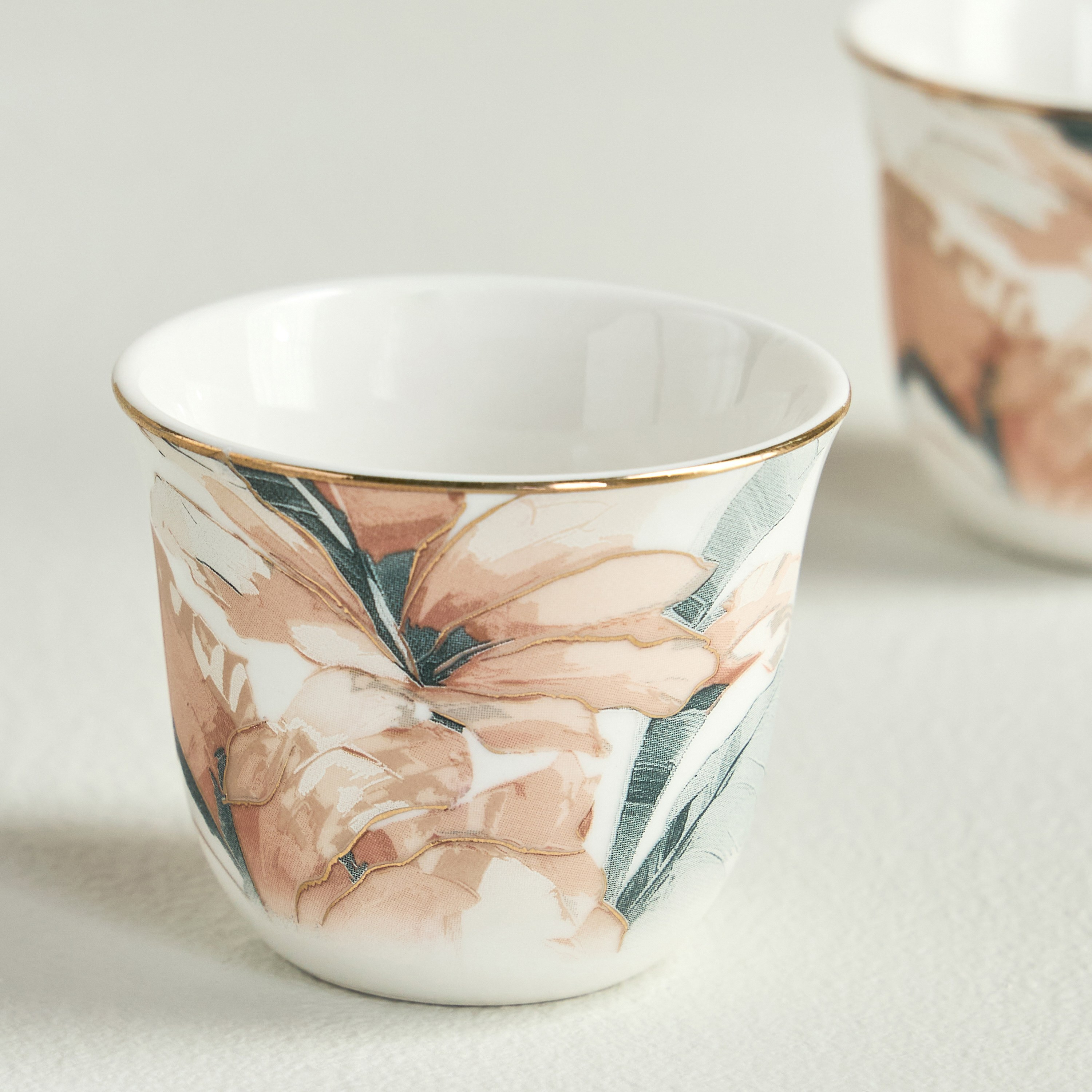 Bora 6-Piece New Bone China Kahwa Set - 70 ml, Serves 6-household-giftingaccessories-giftings-image-2