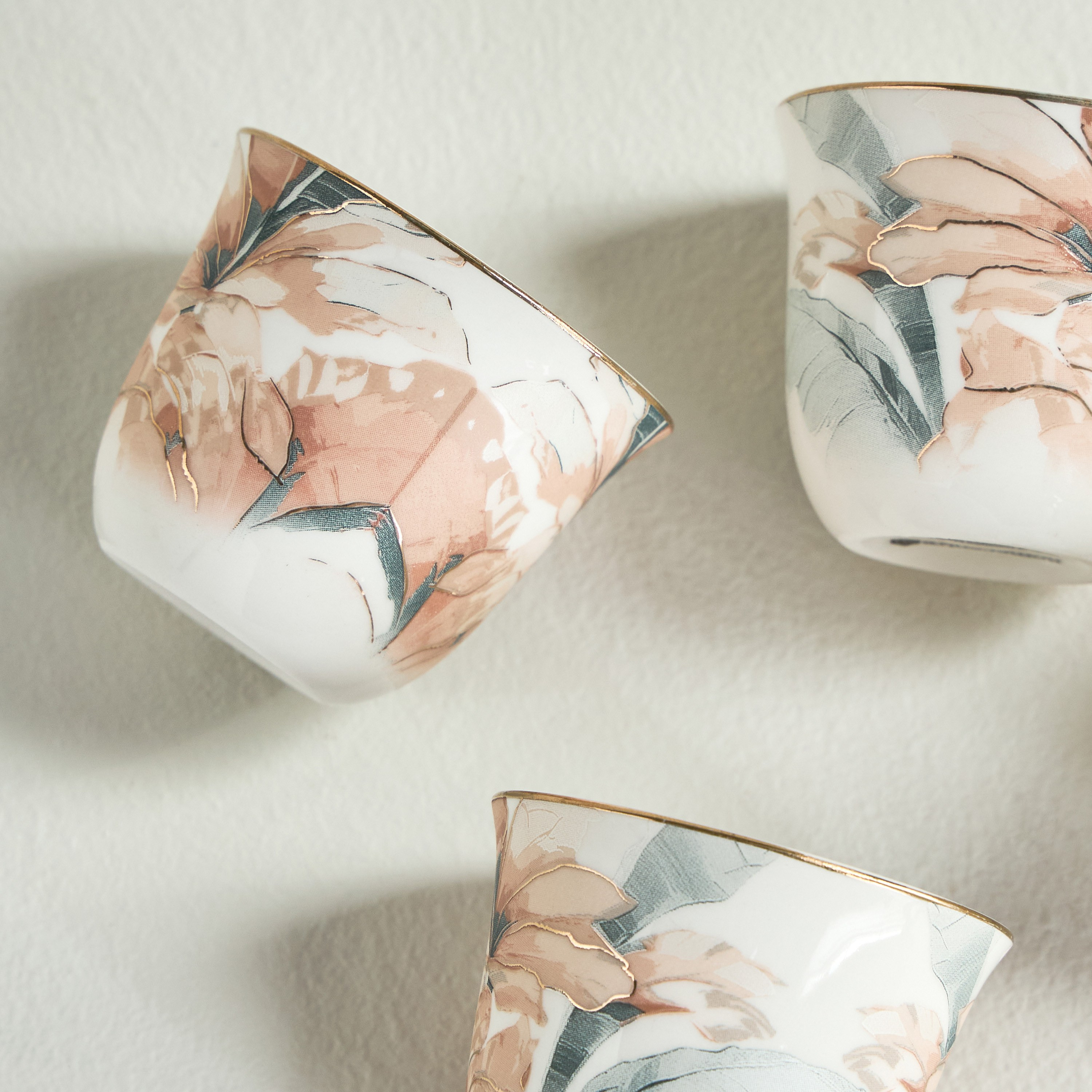 Bora 6-Piece New Bone China Kahwa Set - 70 ml, Serves 6-household-giftingaccessories-giftings-image-3