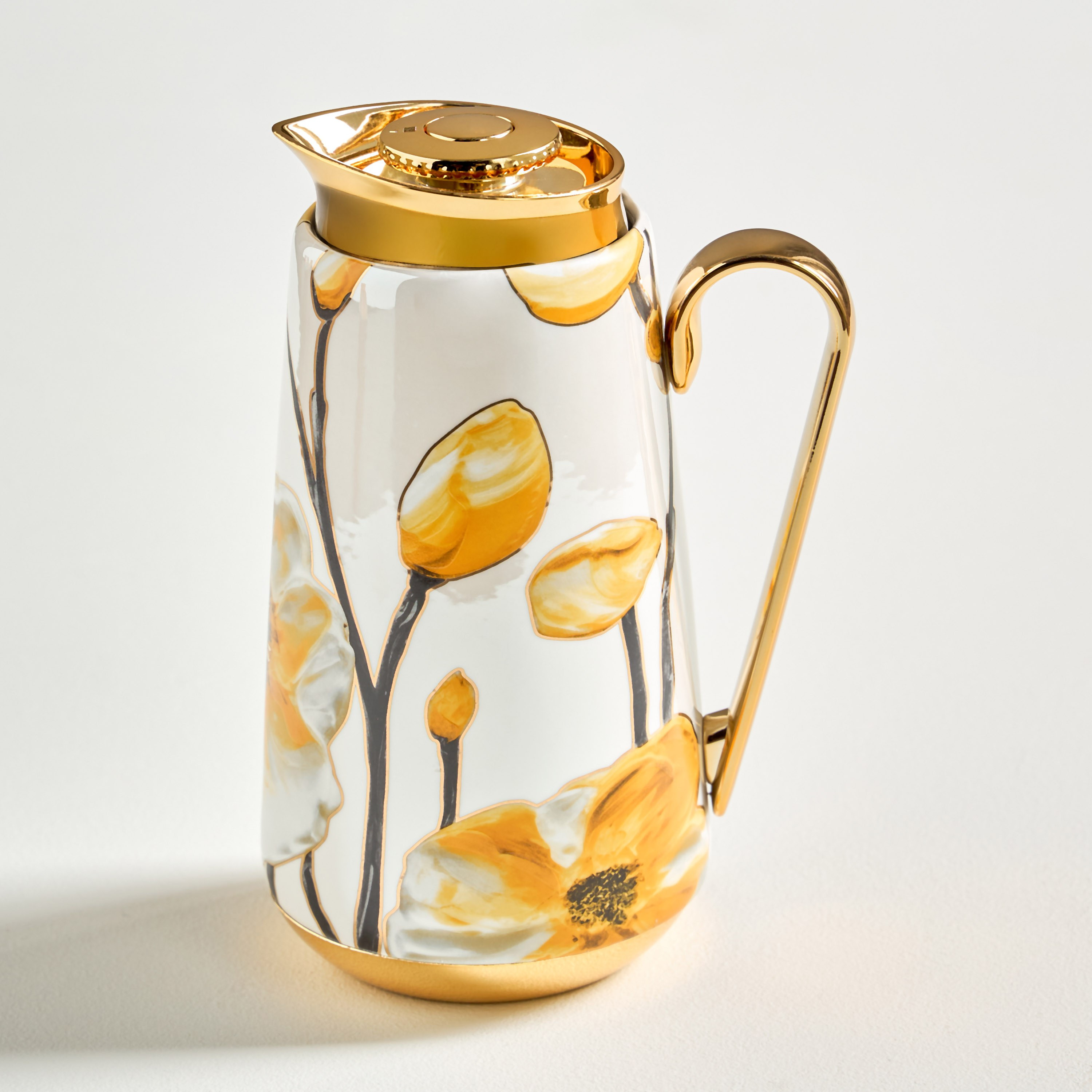 Poppy New Bone China Flask - 700 ml-household-dining-teaandcoffee-vacuumflaskscoffeeandteapots-image-1