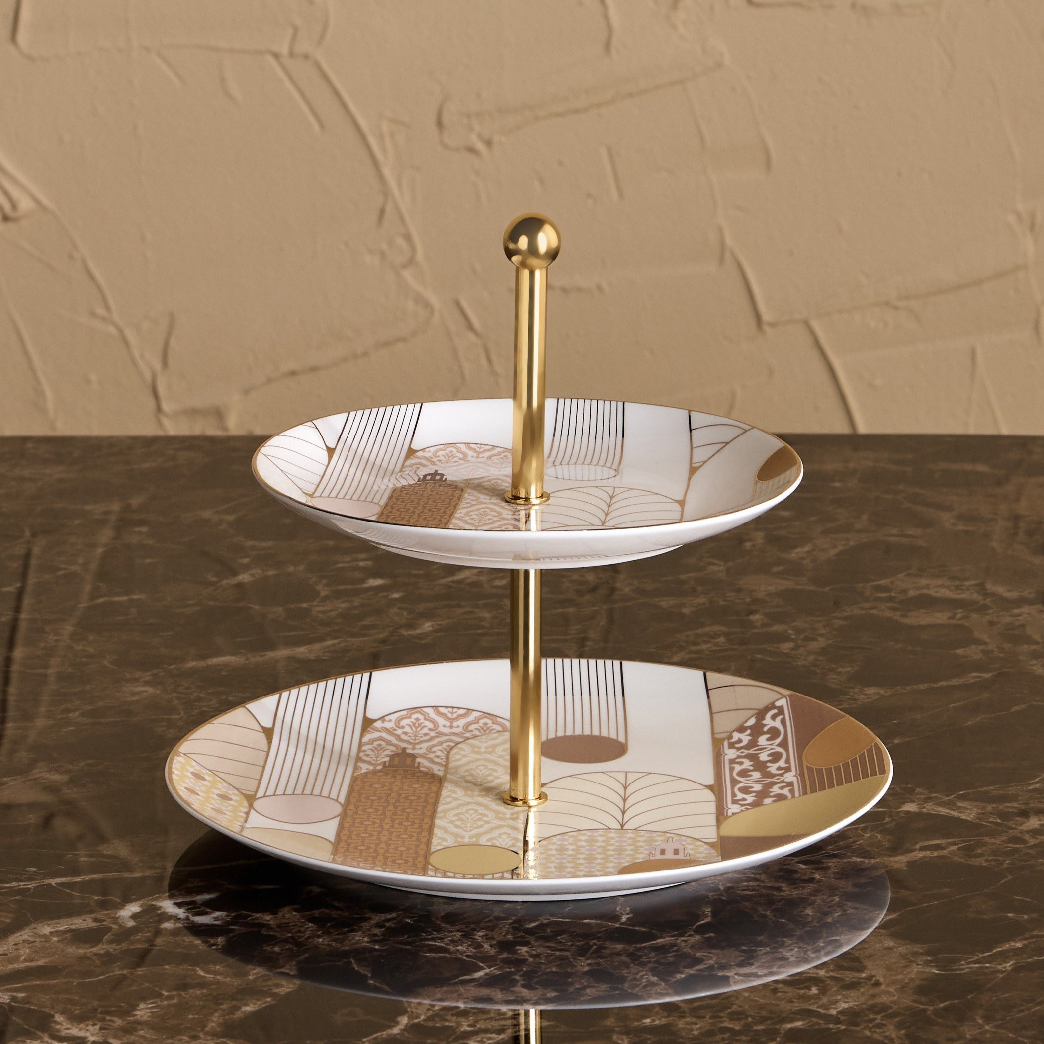 Tamara 2-Tier Cake Stand - 25 cm-household-giftingaccessories-giftings-image-1